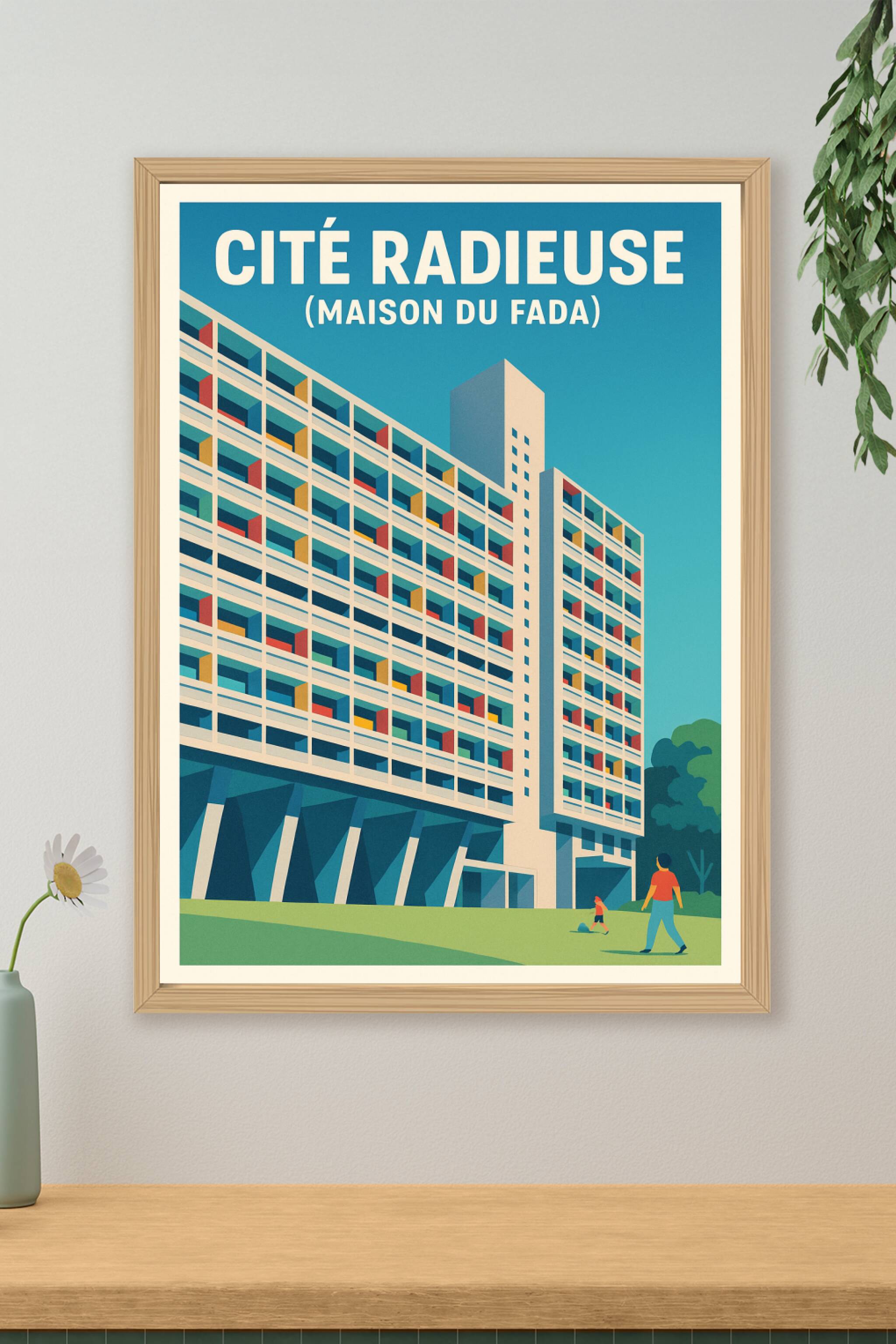 Affiche de Cité Radieuse - L'icône brutaliste du Corbusier à Marseille