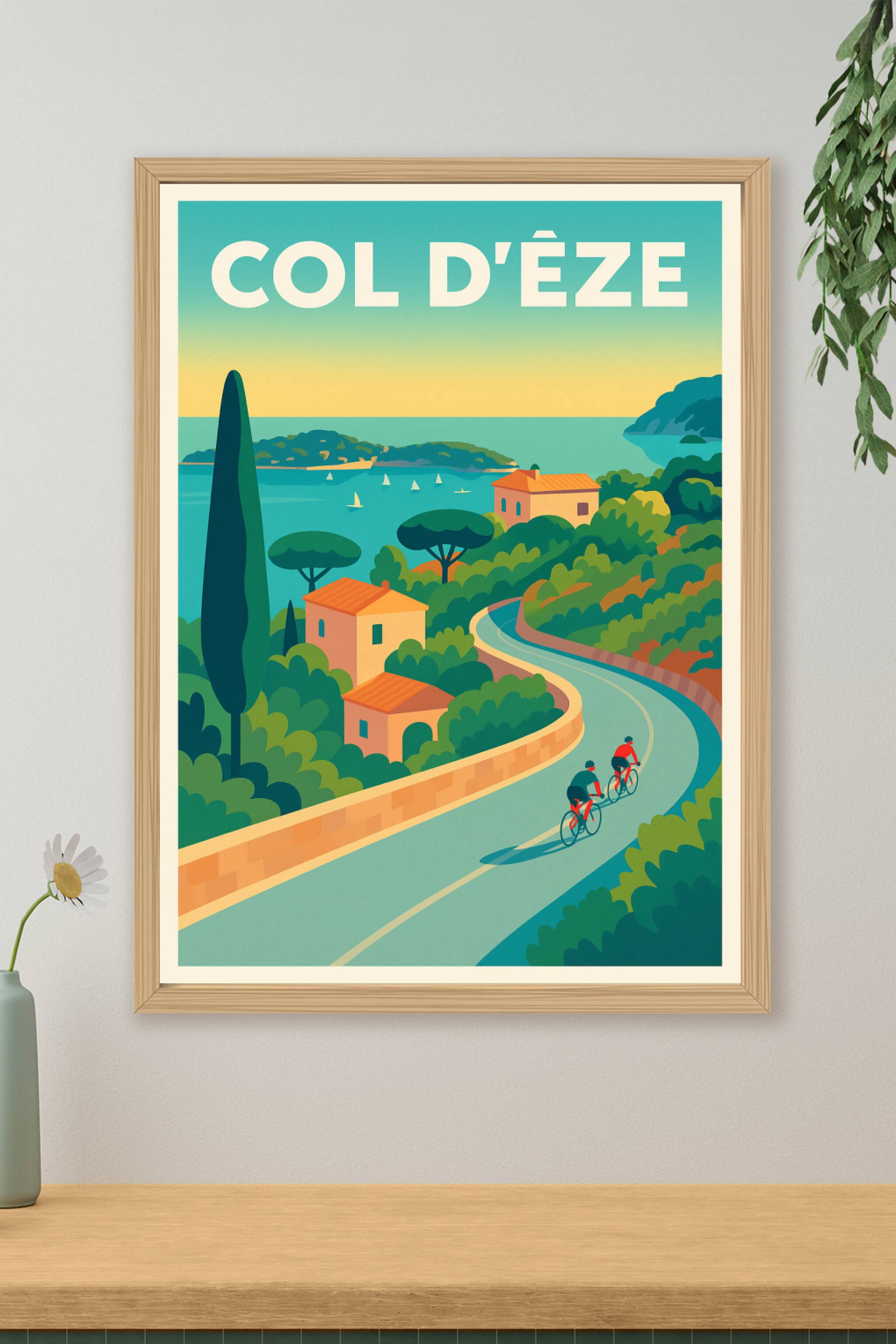 Affiche de Col d'Èze - L'ascension mythique de la Côte d'Azur