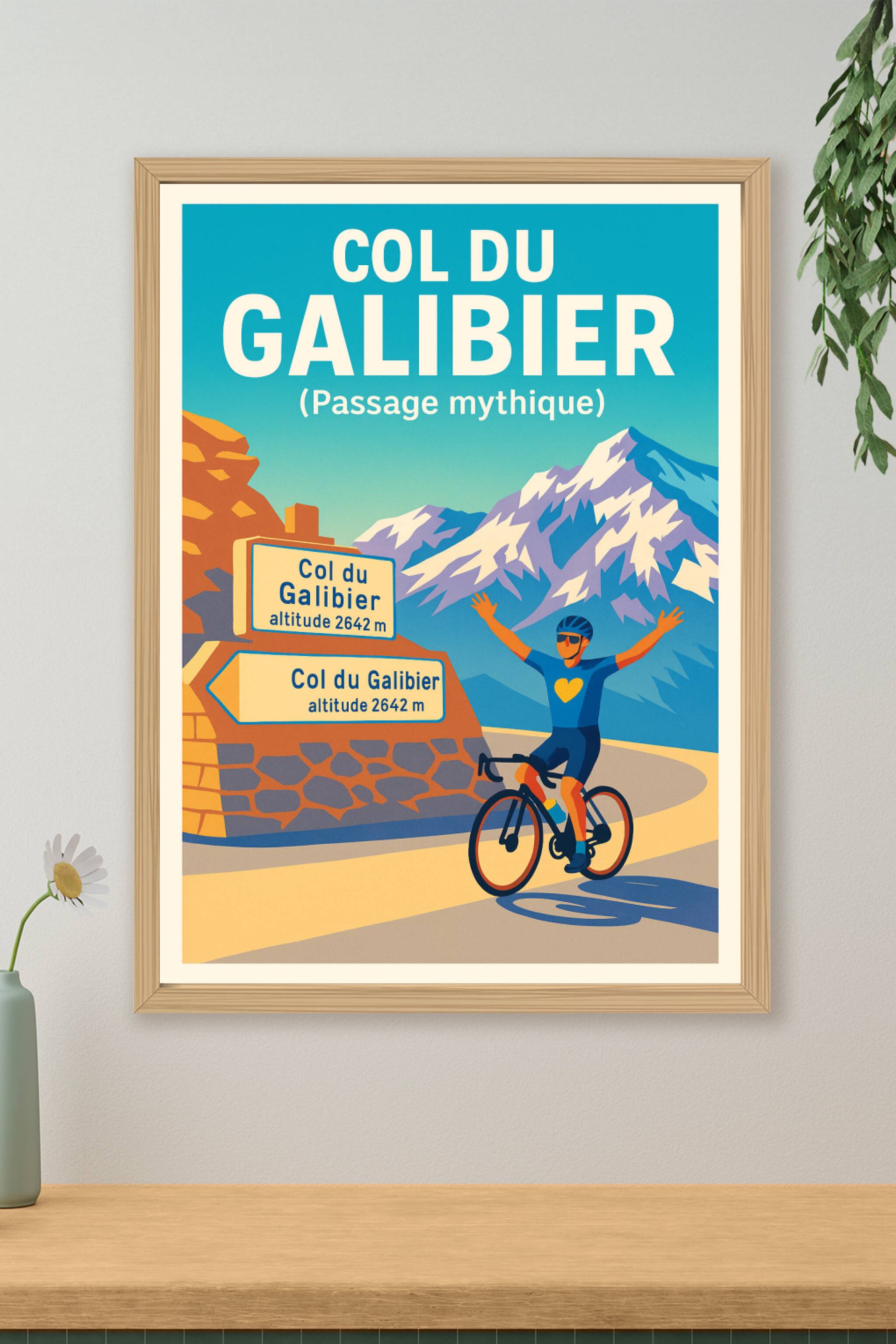 Affiche de Col du Galibier - Le sommet de la légende cycliste