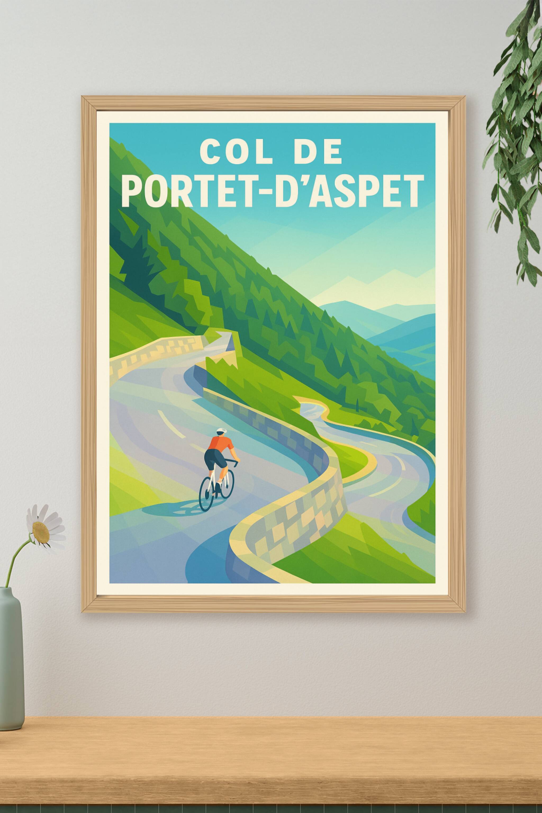 Affiche de Col de Portet-d'Aspet - Le sommet mythique des Pyrénées pour les passionnés