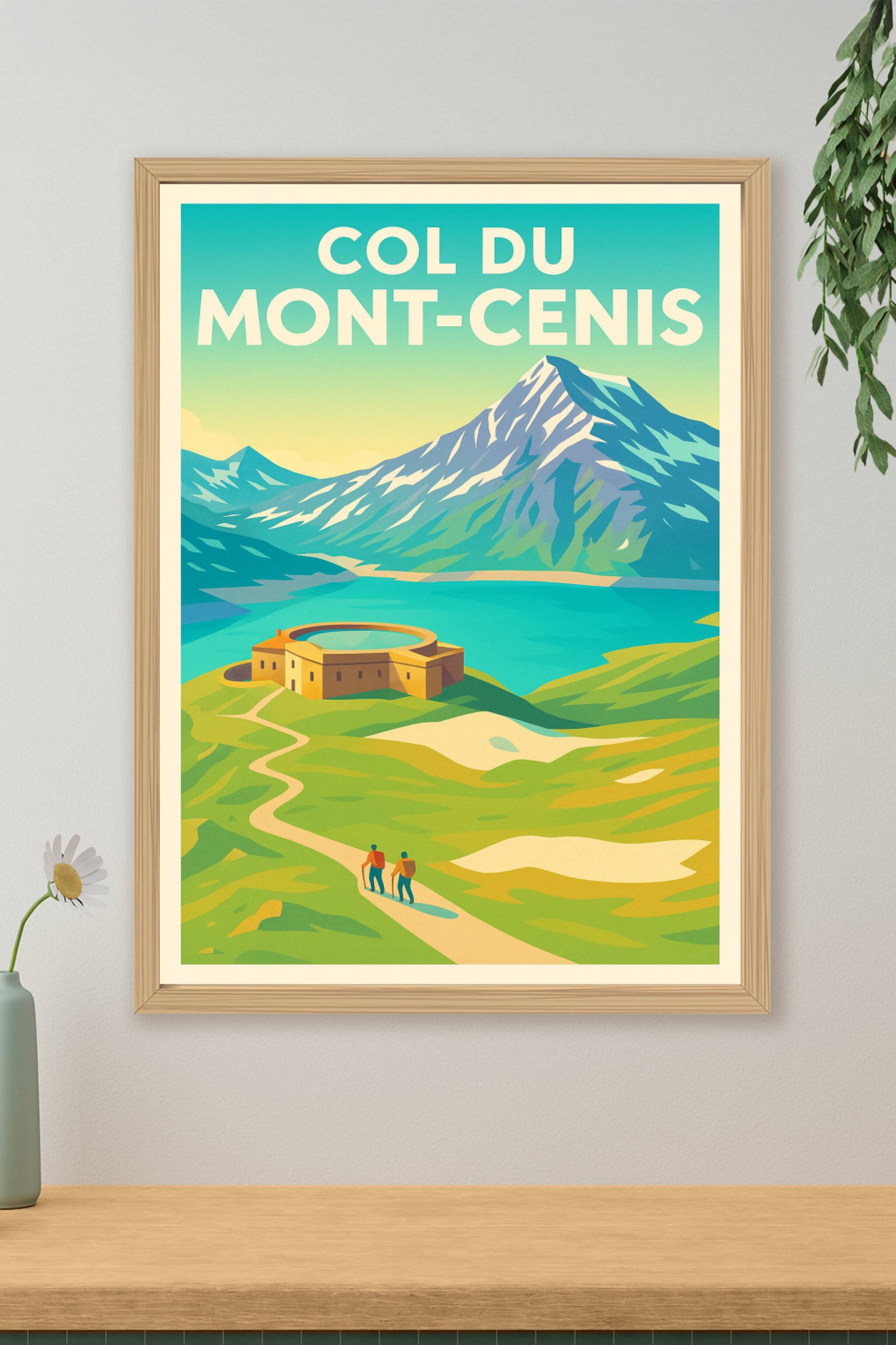 Affiche de Col du Mont-Cenis - L'éclat des Alpes entre lac et sommets