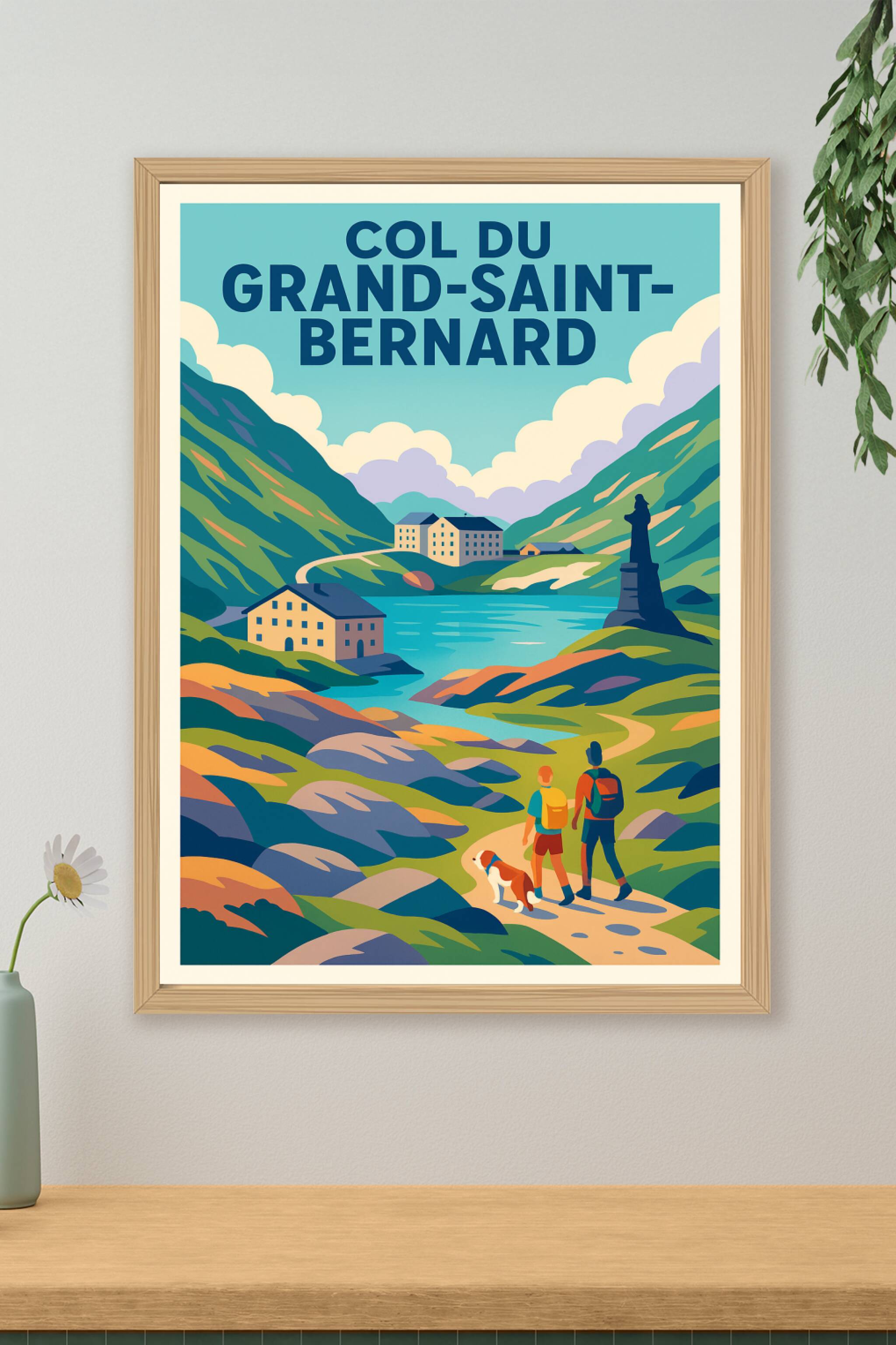 Affiche de Col du Grand-Saint-Bernard - Sommet mythique des Alpes