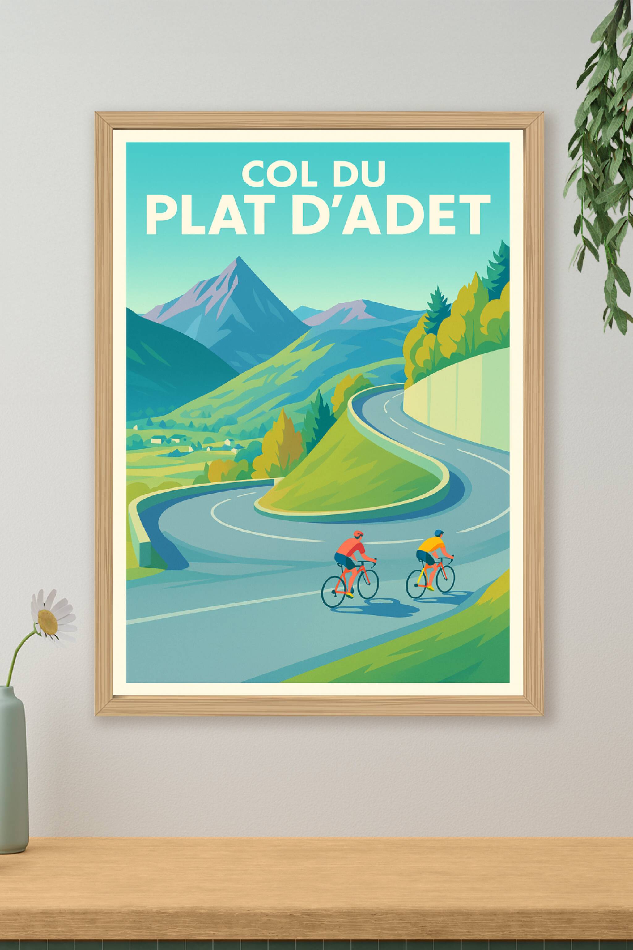 Affiche de Col du Plat d'Adet - Le sommet mythique des Pyrénées