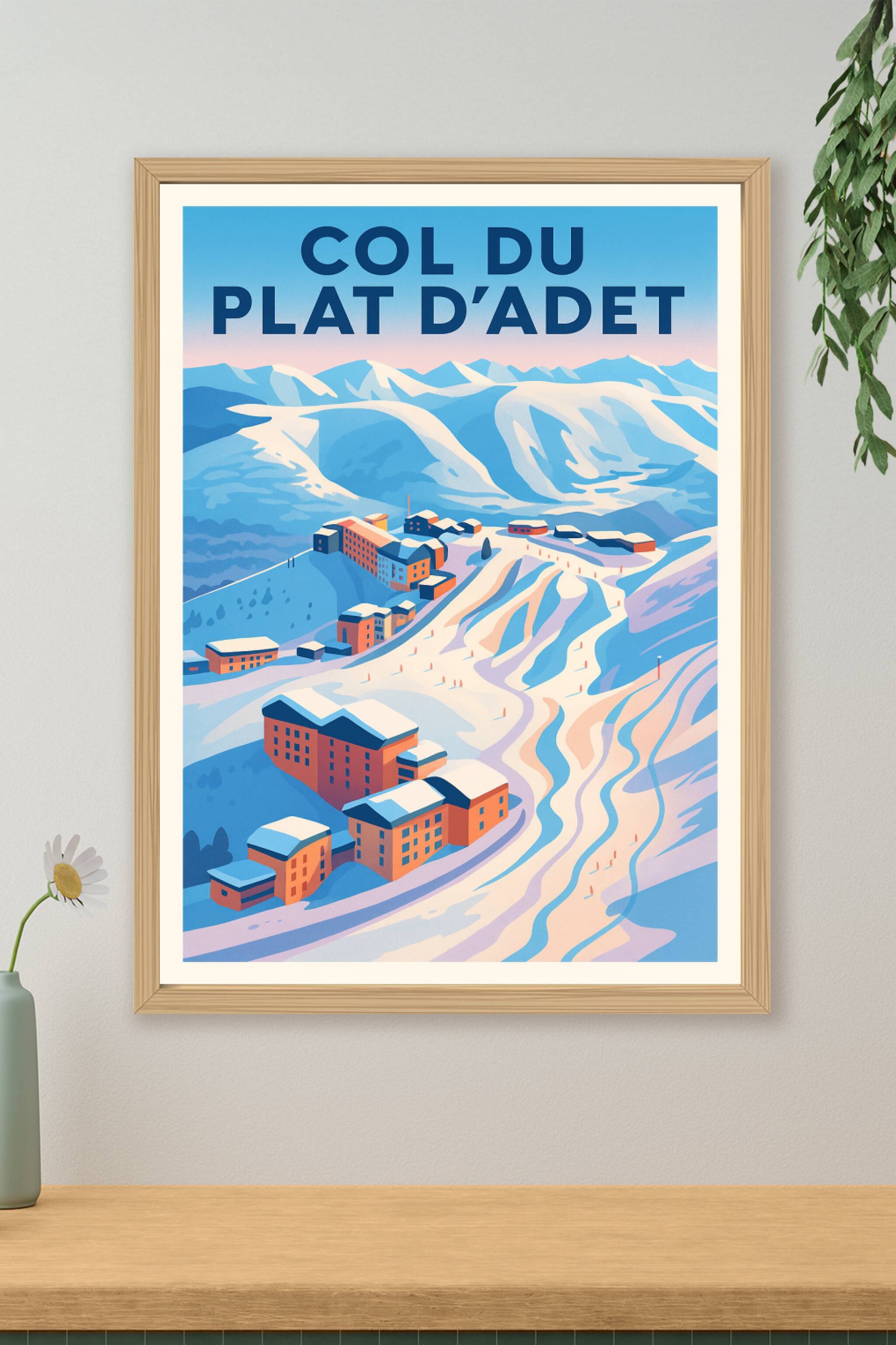Affiche de Col du Plat d'Adet - L'élégance des sommets pyrénéens
