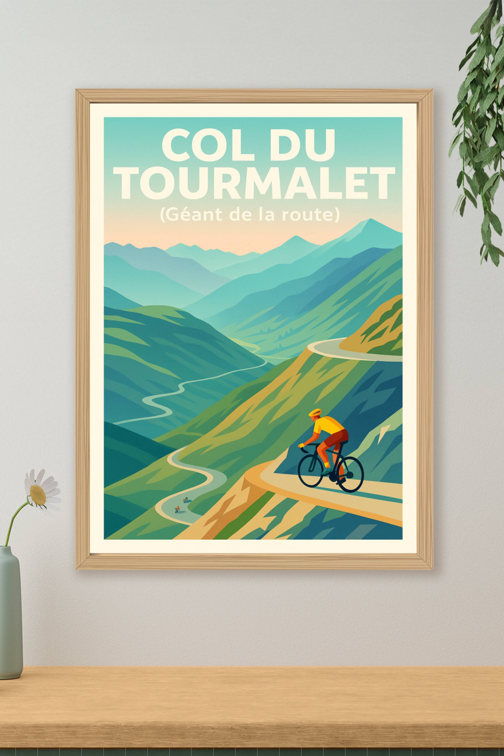 Affiche de Col du Tourmalet - Domptez le Géant de la route