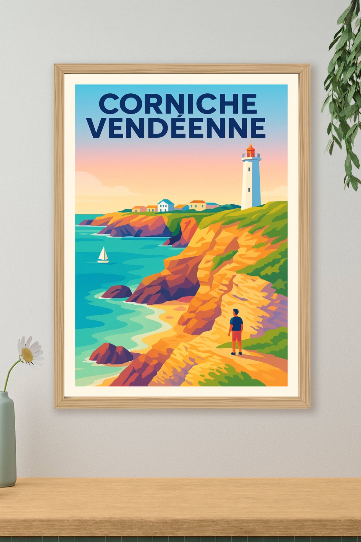 Affiche de Corniche Vendéenne - L'éclat sauvage du littoral atlantique