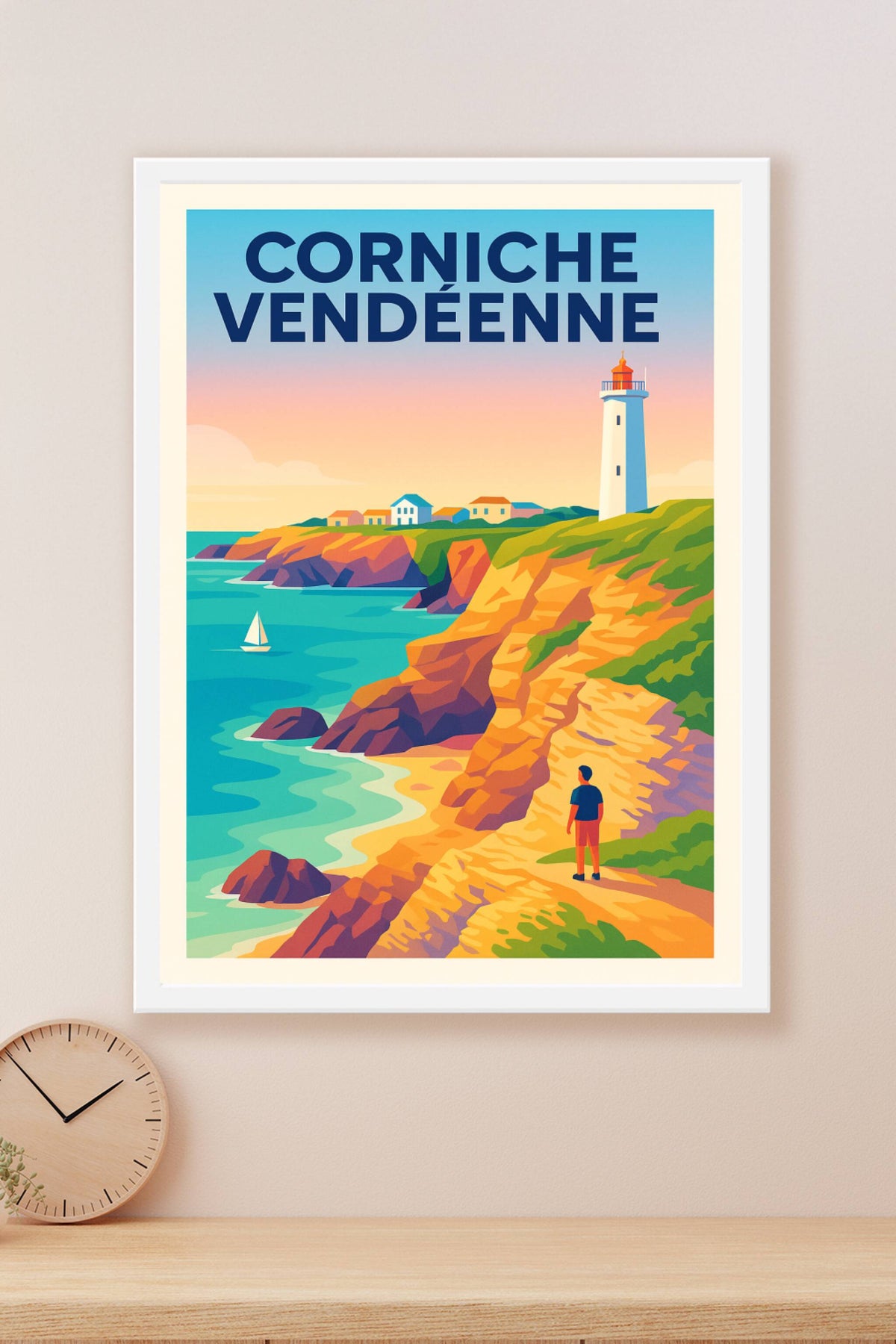 Affiche de Corniche Vendéenne - L'éclat sauvage du littoral atlantique