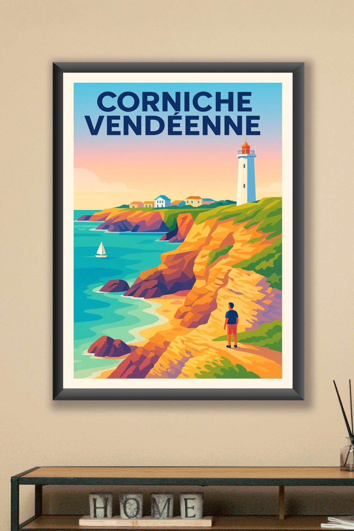 Affiche de Corniche Vendéenne - L'éclat sauvage du littoral atlantique