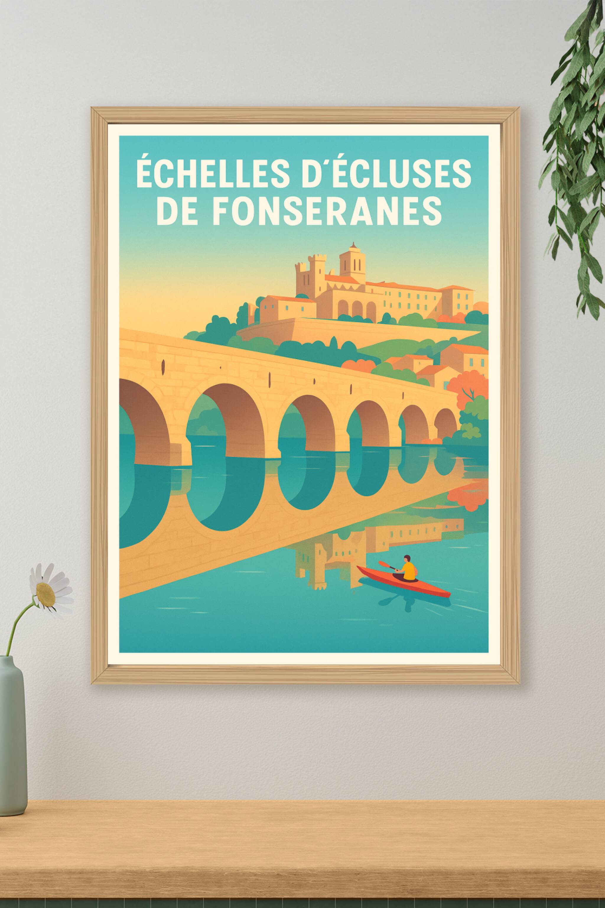 Affiche de Échelles d'écluses de Fonseranes - Le joyau du Canal du Midi