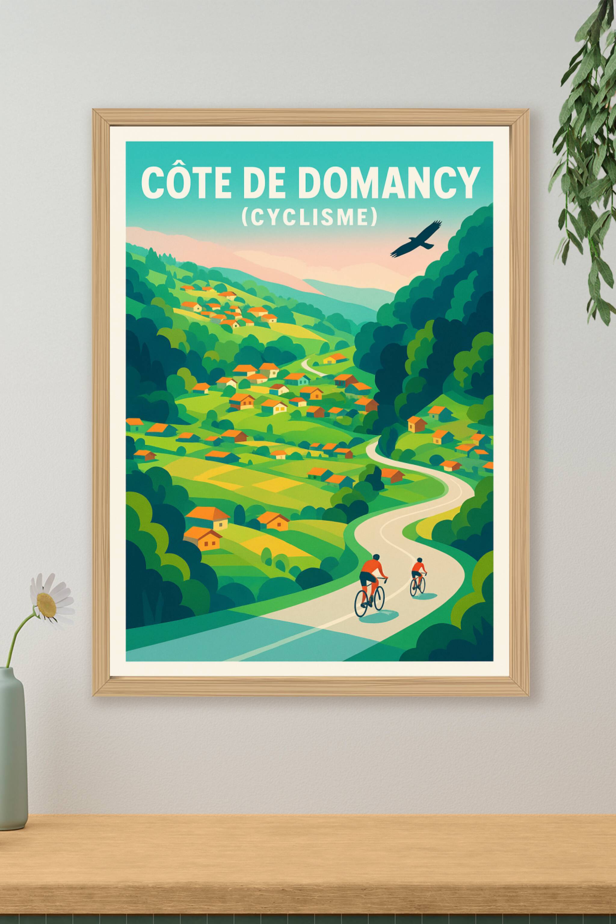 Affiche de Côte de Domancy - Le sommet mythique du cyclisme haut-savoyard