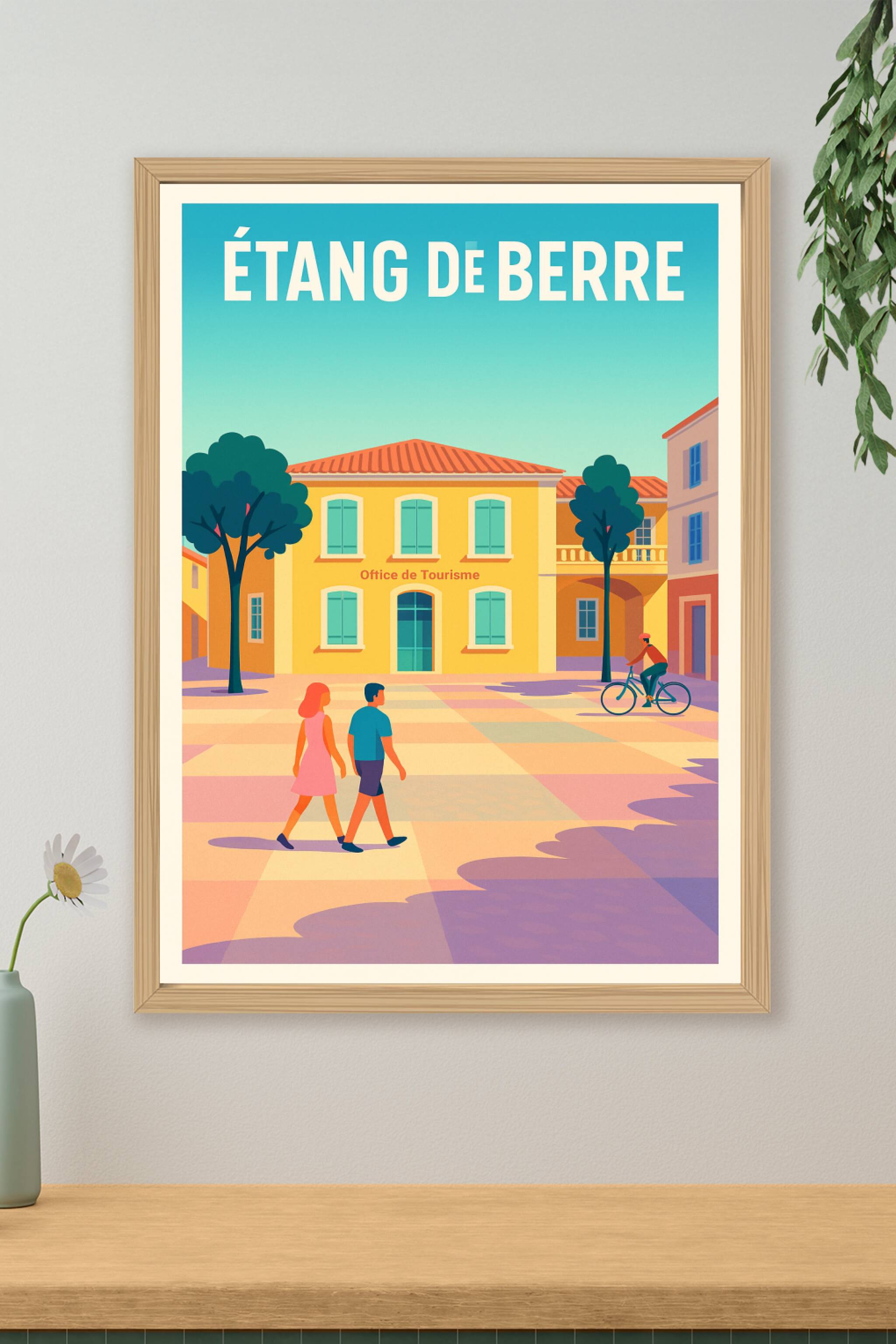 Affiche de Étang de Berre - Douceur de vivre sous le soleil de Provence