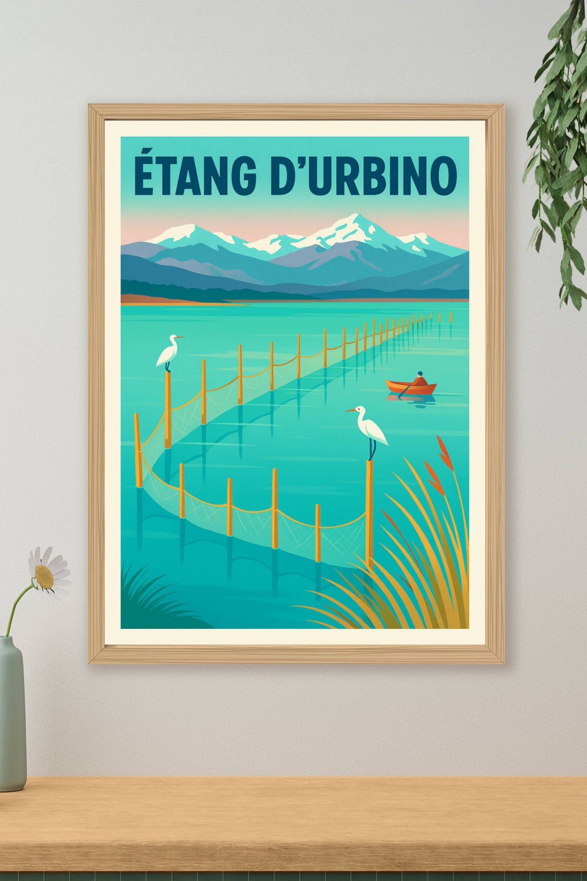 Affiche de Étang d'Urbino - La sérénité sauvage de la Corse