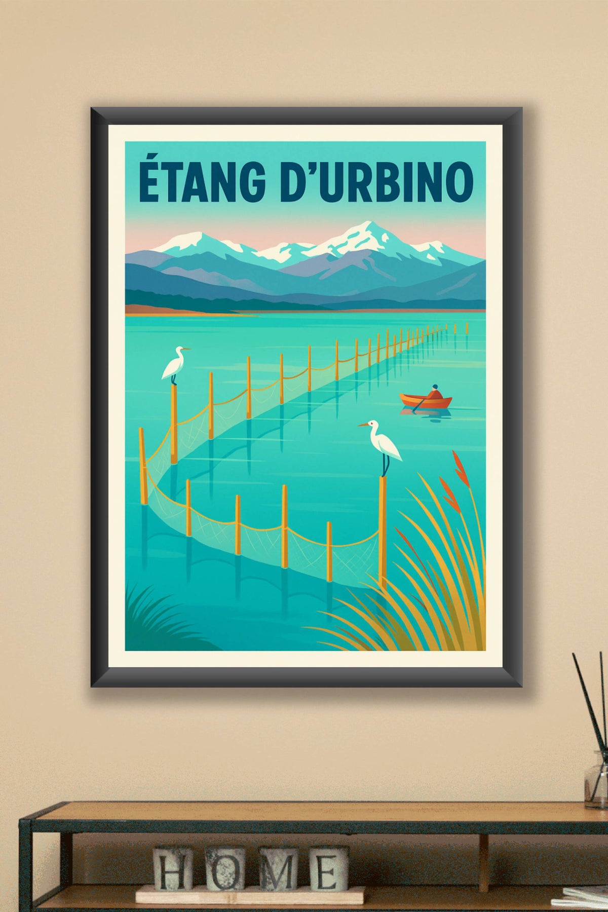 Affiche de Étang d'Urbino - La sérénité sauvage de la Corse