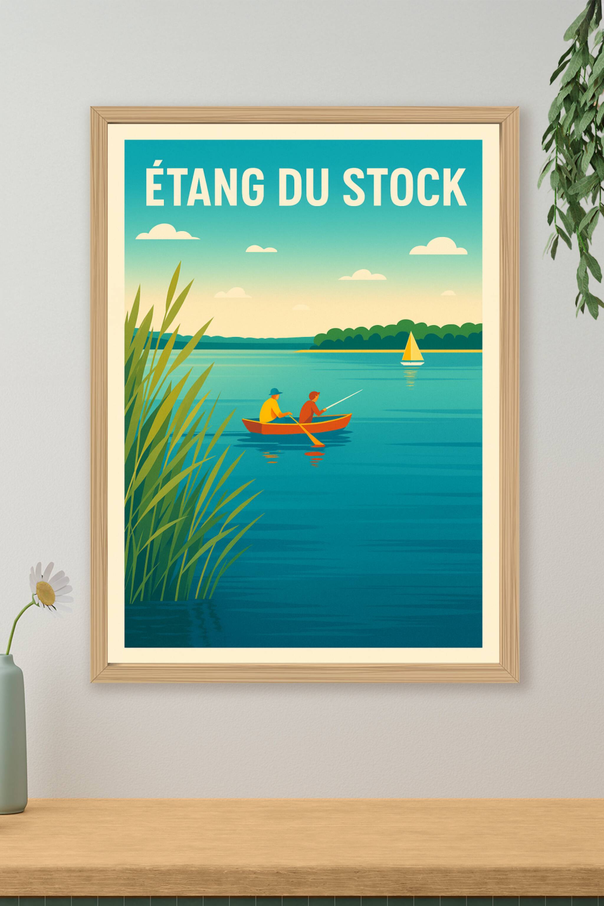 Affiche de Étang du Stock - Sérénité au cœur de la Moselle