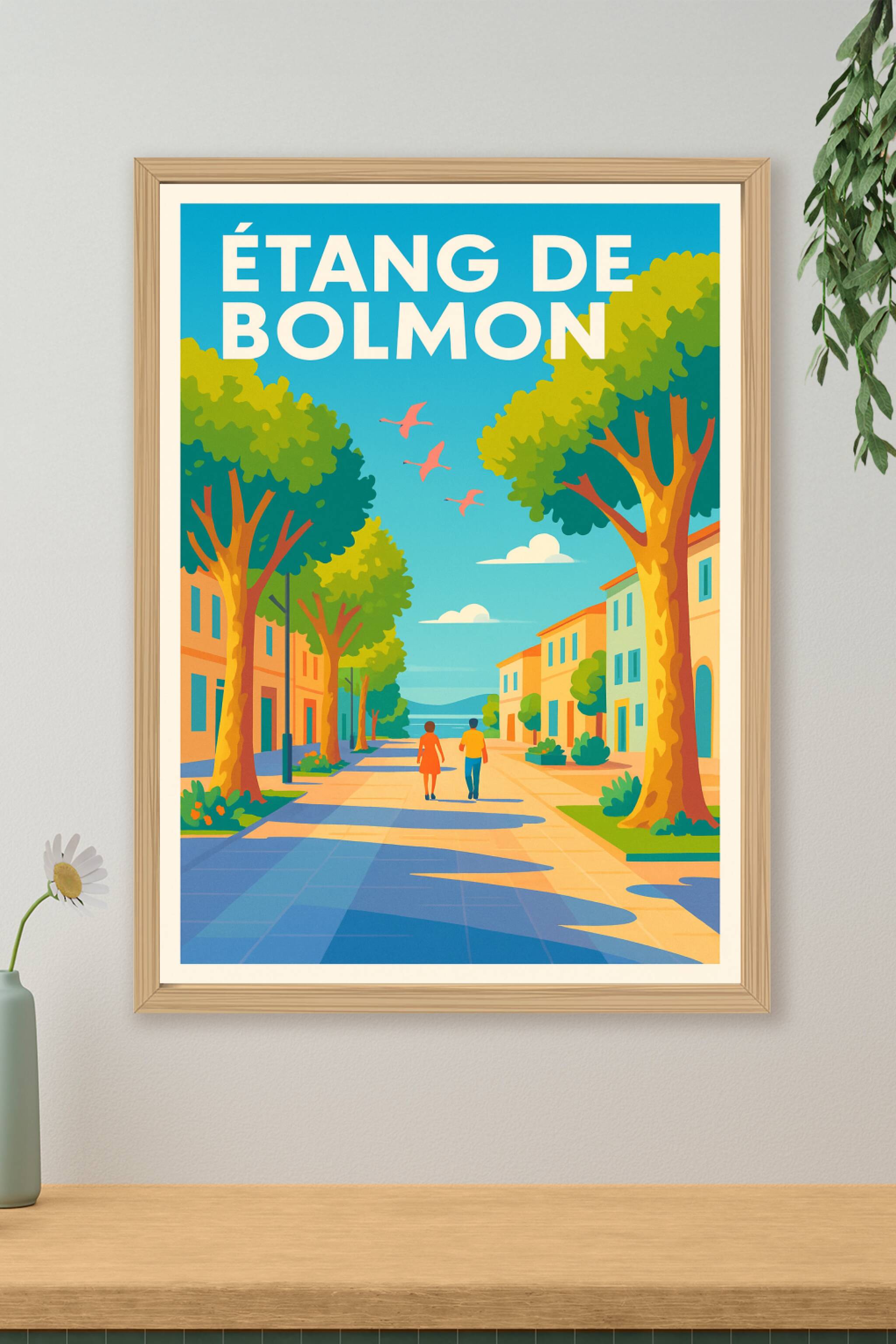 Affiche de Étang de Bolmon - Sérénité provençale et envolée sauvage