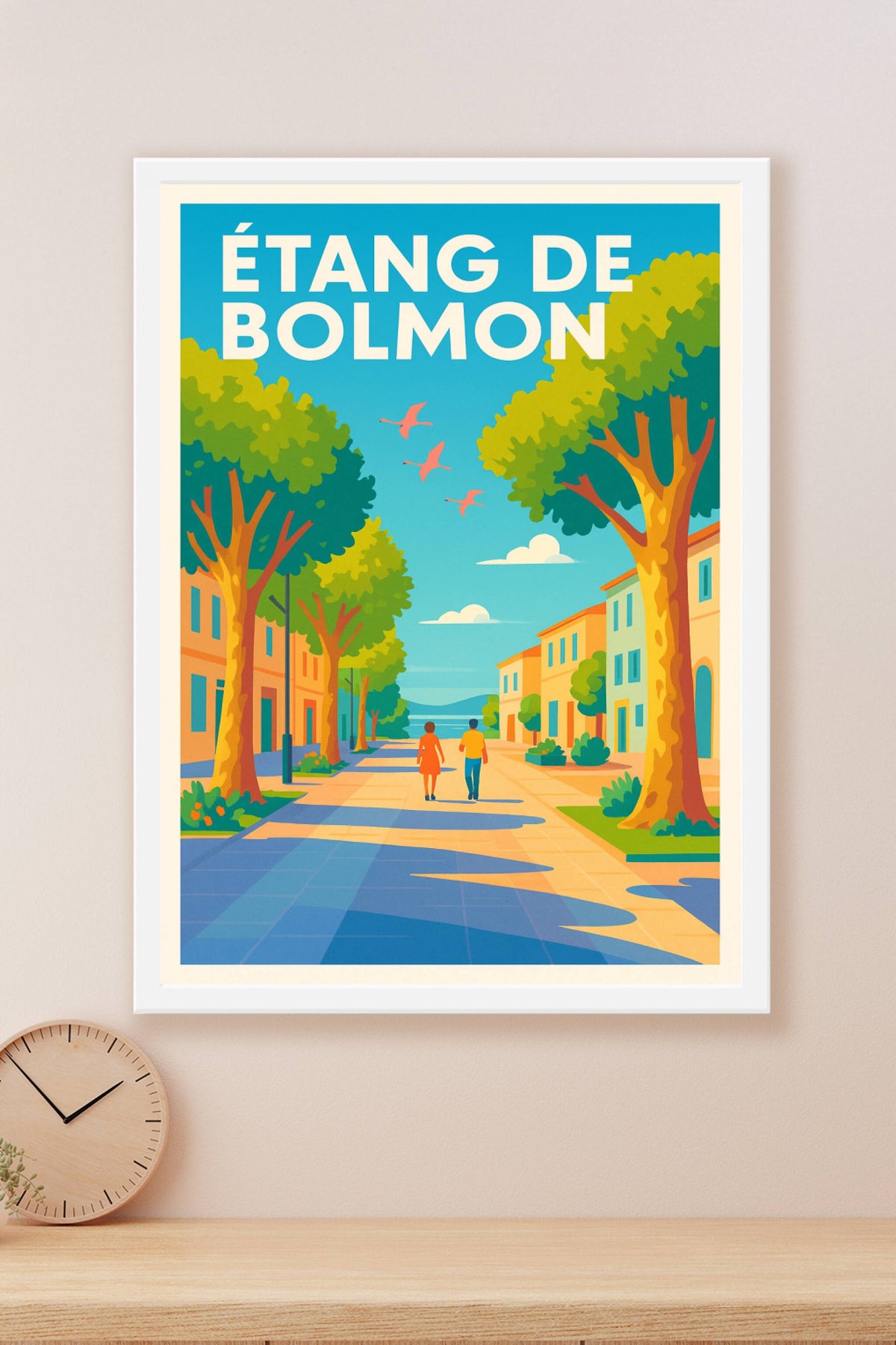 Affiche de Étang de Bolmon - Sérénité provençale et envolée sauvage