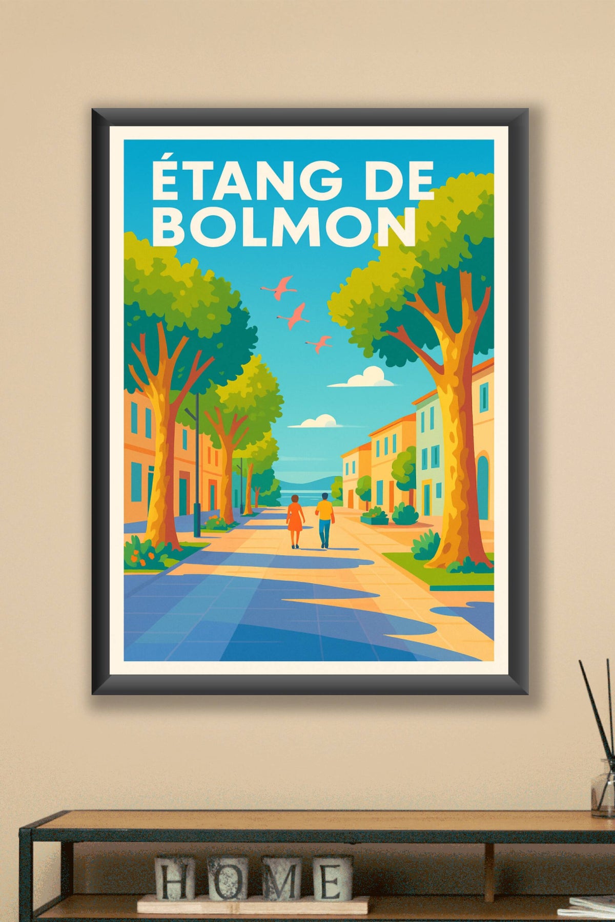Affiche de Étang de Bolmon - Sérénité provençale et envolée sauvage