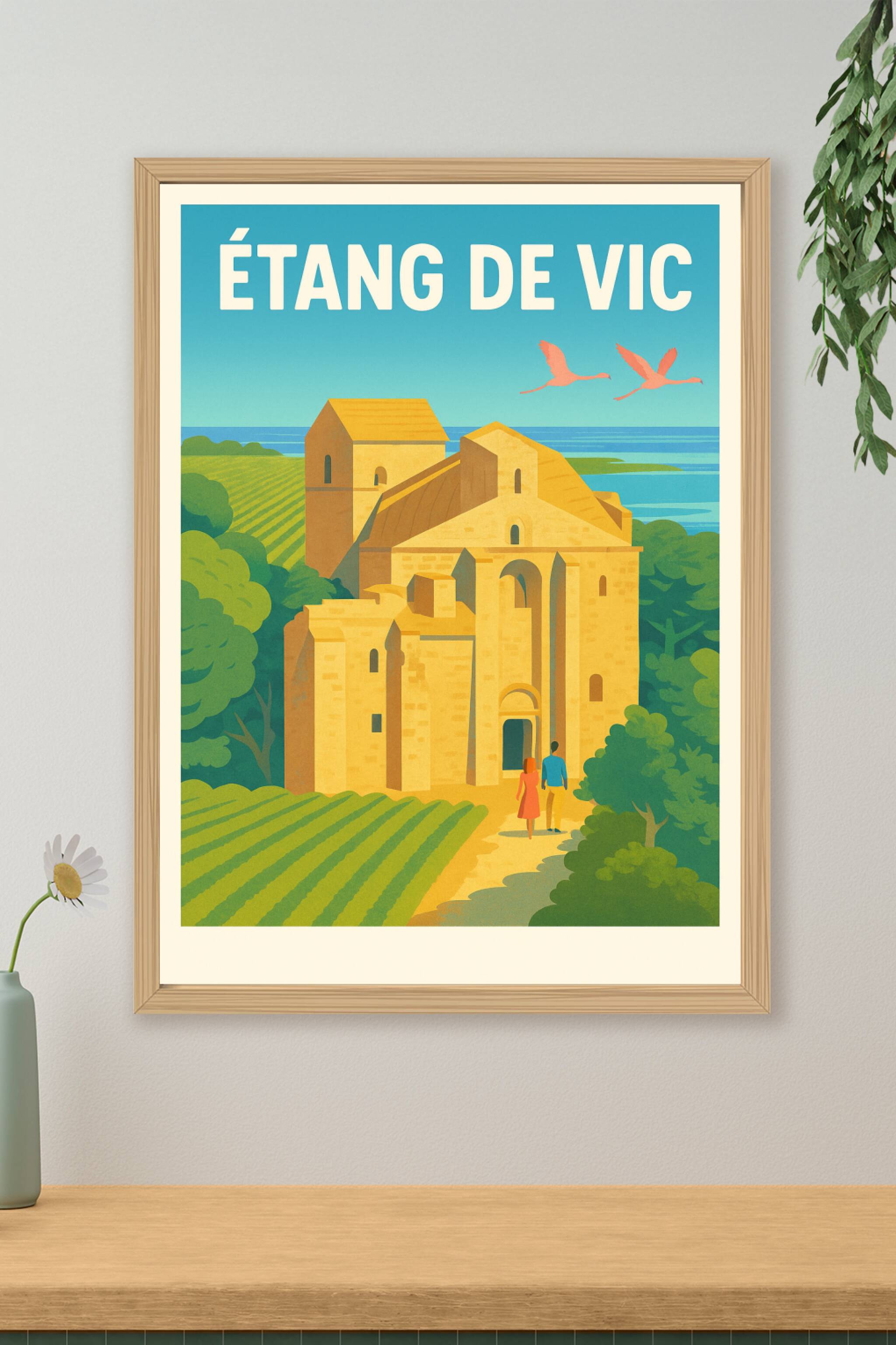 Affiche de Étang de Vic - Éclat méditerranéen et patrimoine sauvage