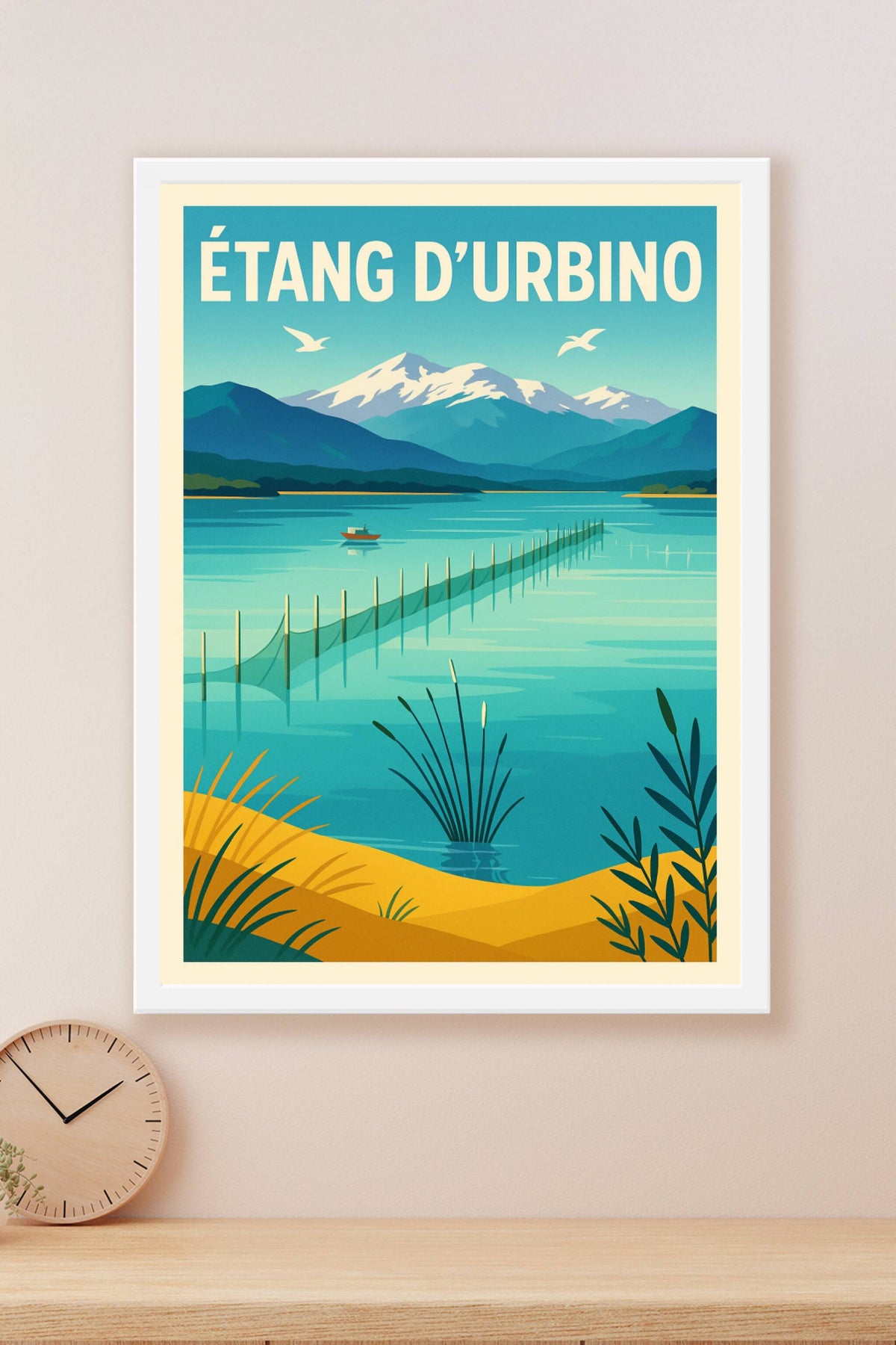 Affiche de Étang d'Urbino - La sérénité sauvage de la Corse