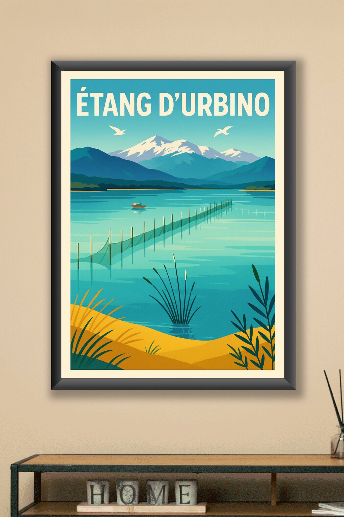 Affiche de Étang d'Urbino - La sérénité sauvage de la Corse