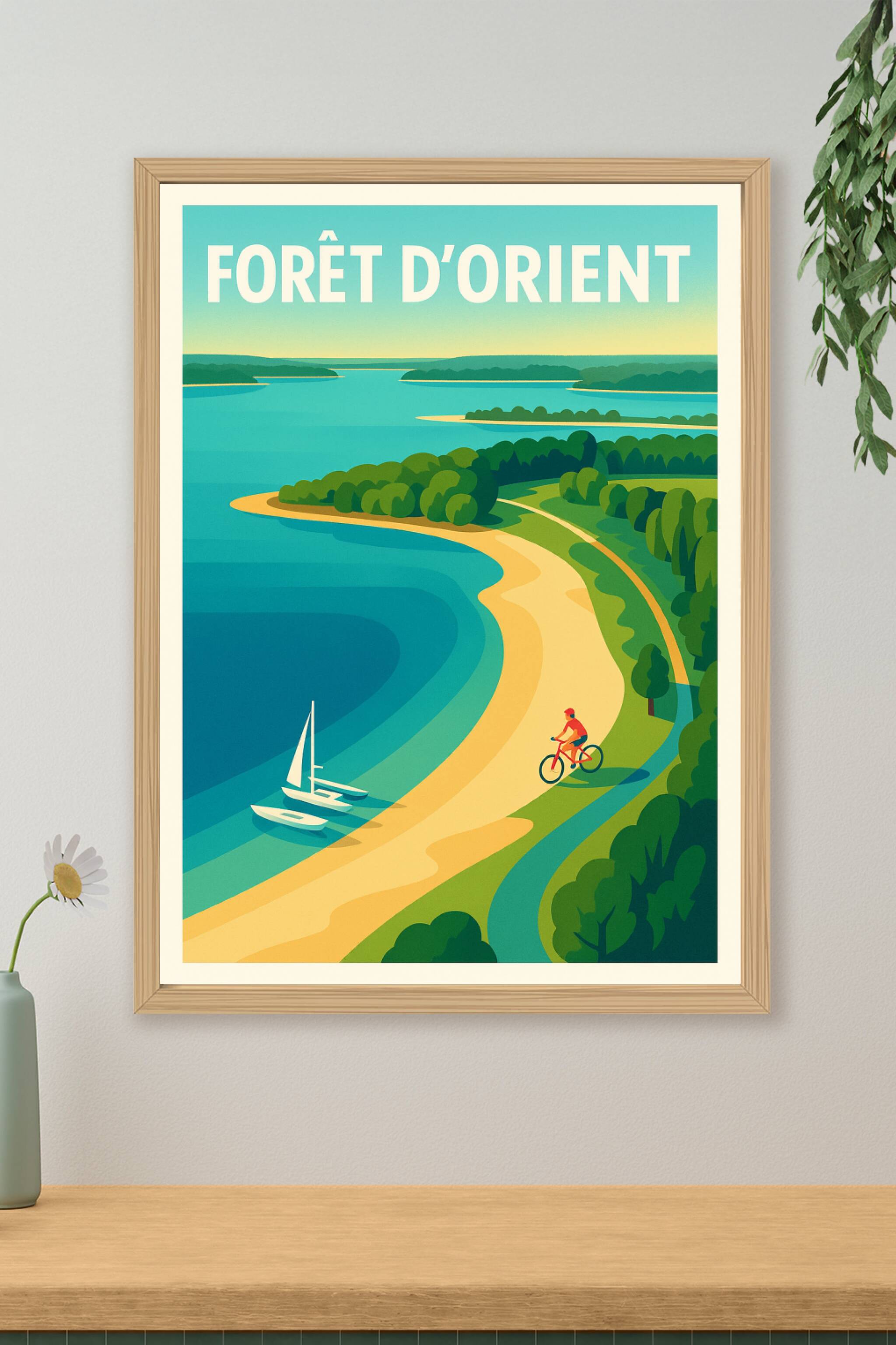 Affiche de Forêt d'Orient - Évasion naturelle entre lacs et forêts