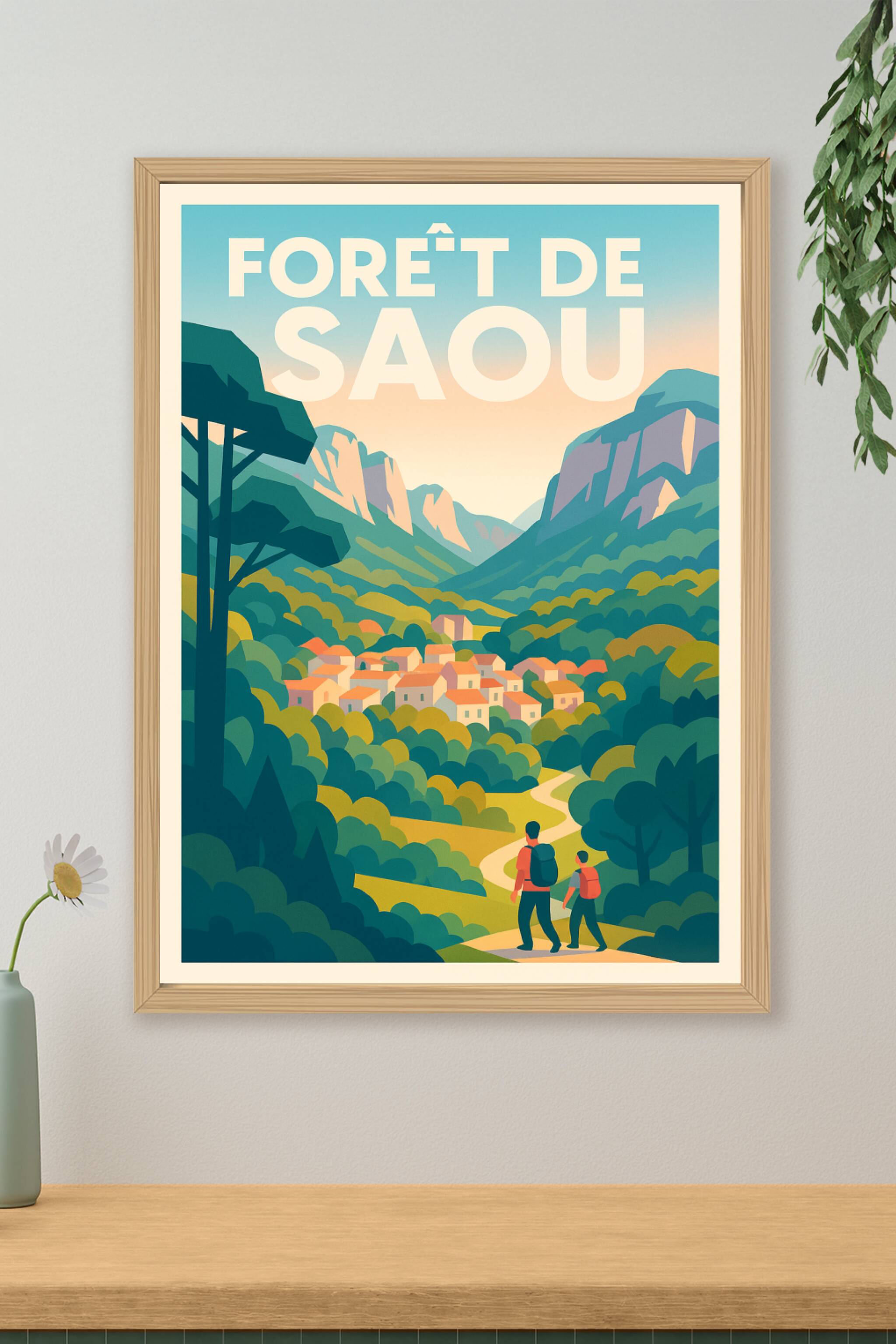Affiche de Forêt de Saou - L'éclat sauvage du synclinal perché