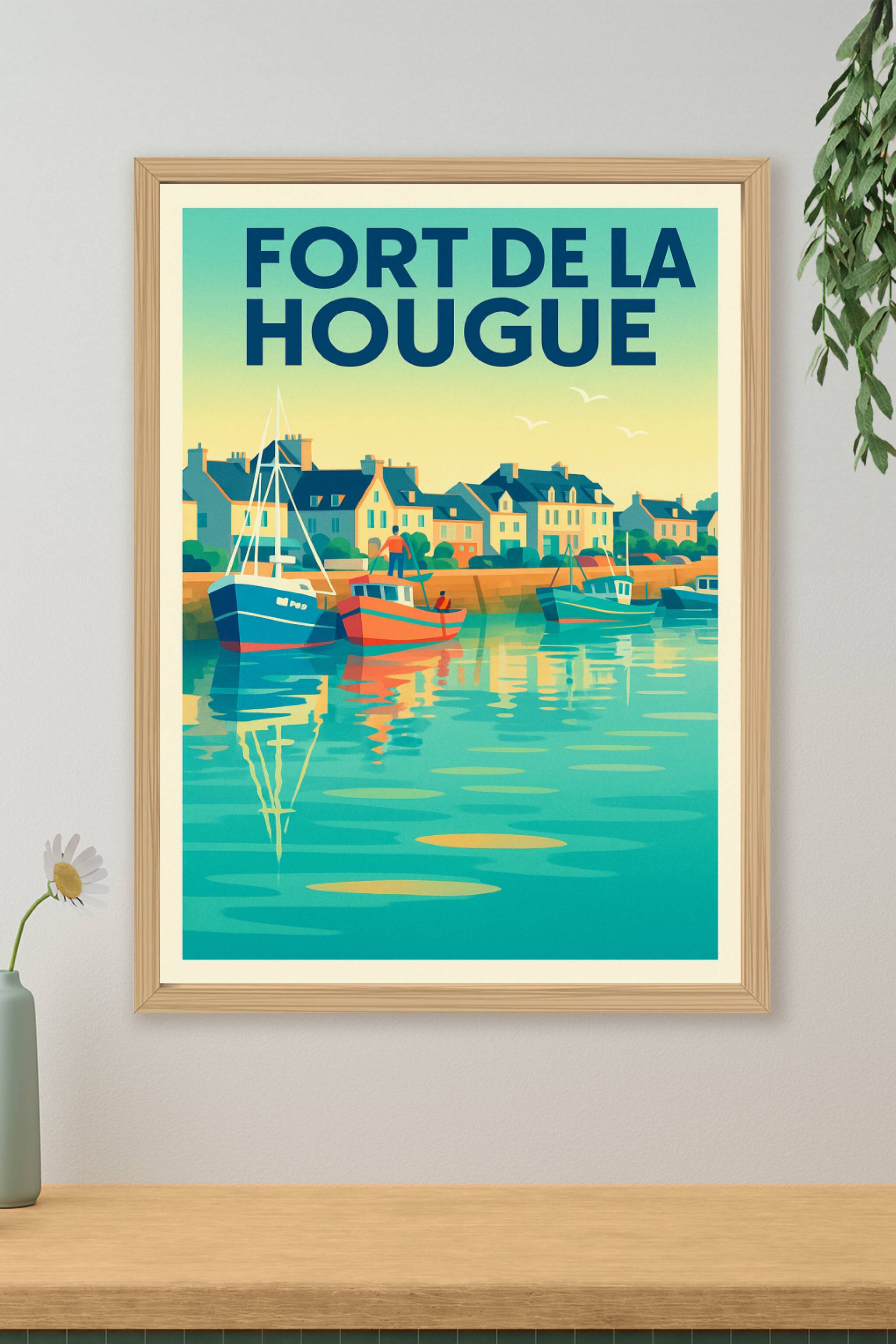 Affiche de Fort de la Hougue - L'éclat marin du Cotentin