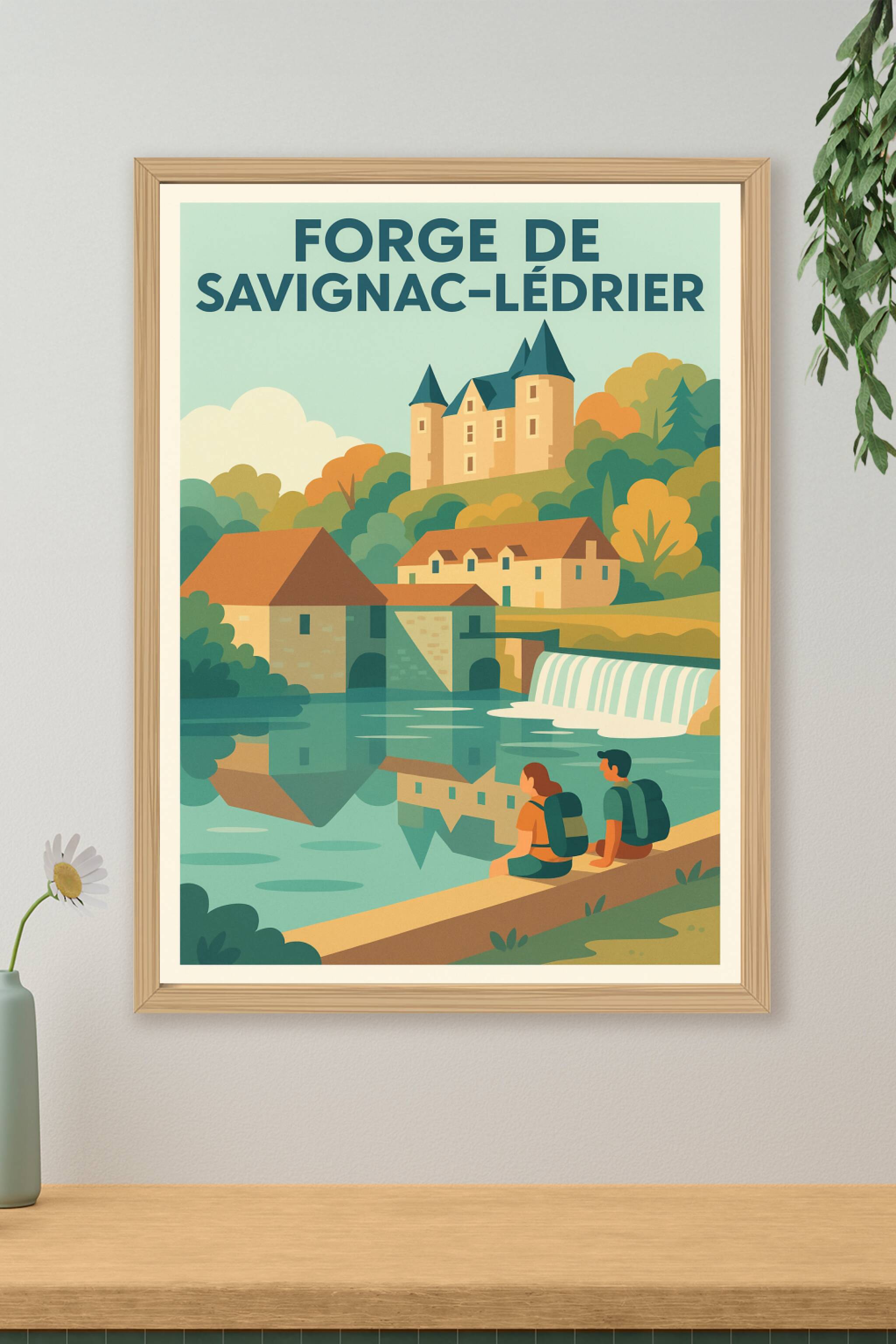 Affiche de Forge de Savignac-Lédrier - L'éclat du patrimoine industriel en Périgord