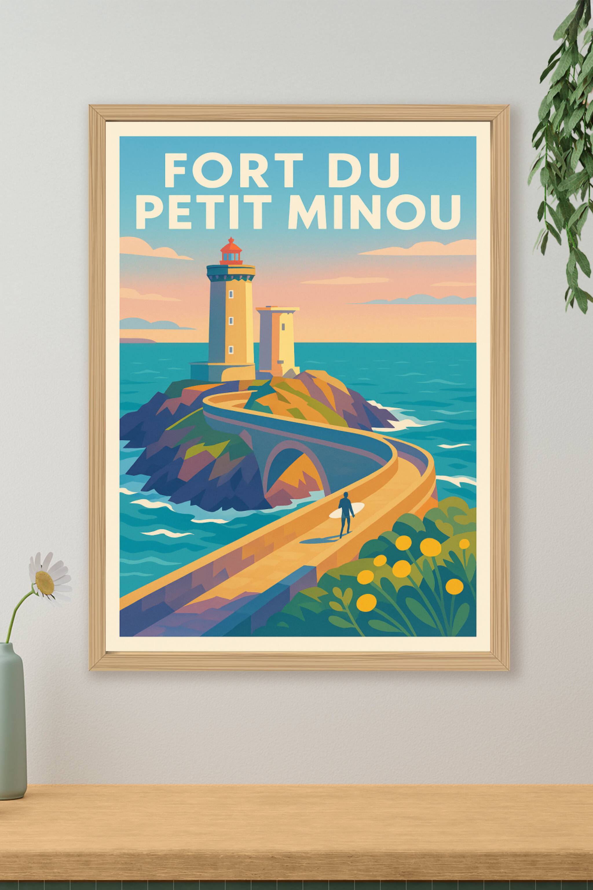 Affiche de Fort du Petit Minou - L'éclat de la côte bretonne