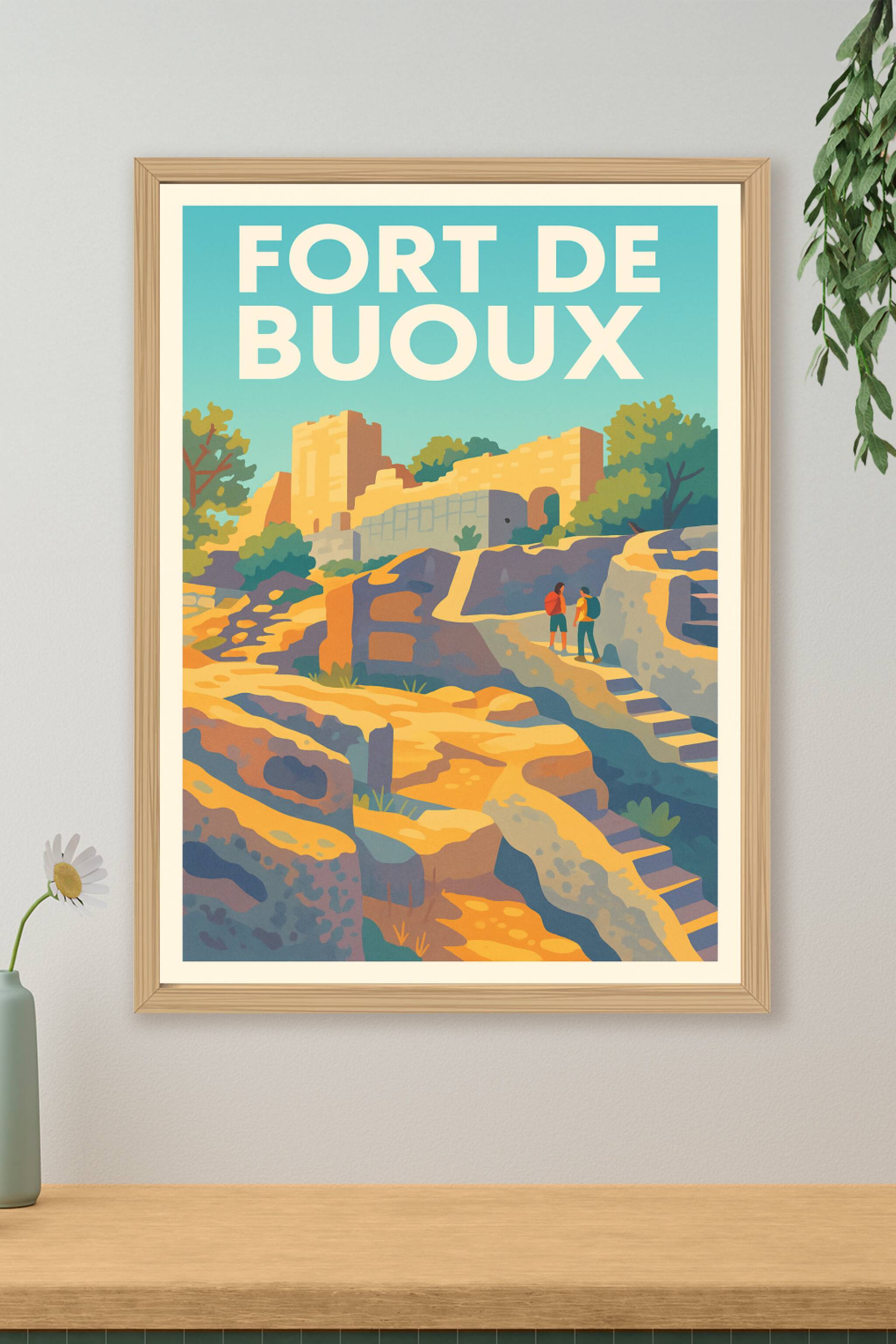 Affiche de Fort de Buoux - L'imposante citadelle du Luberon