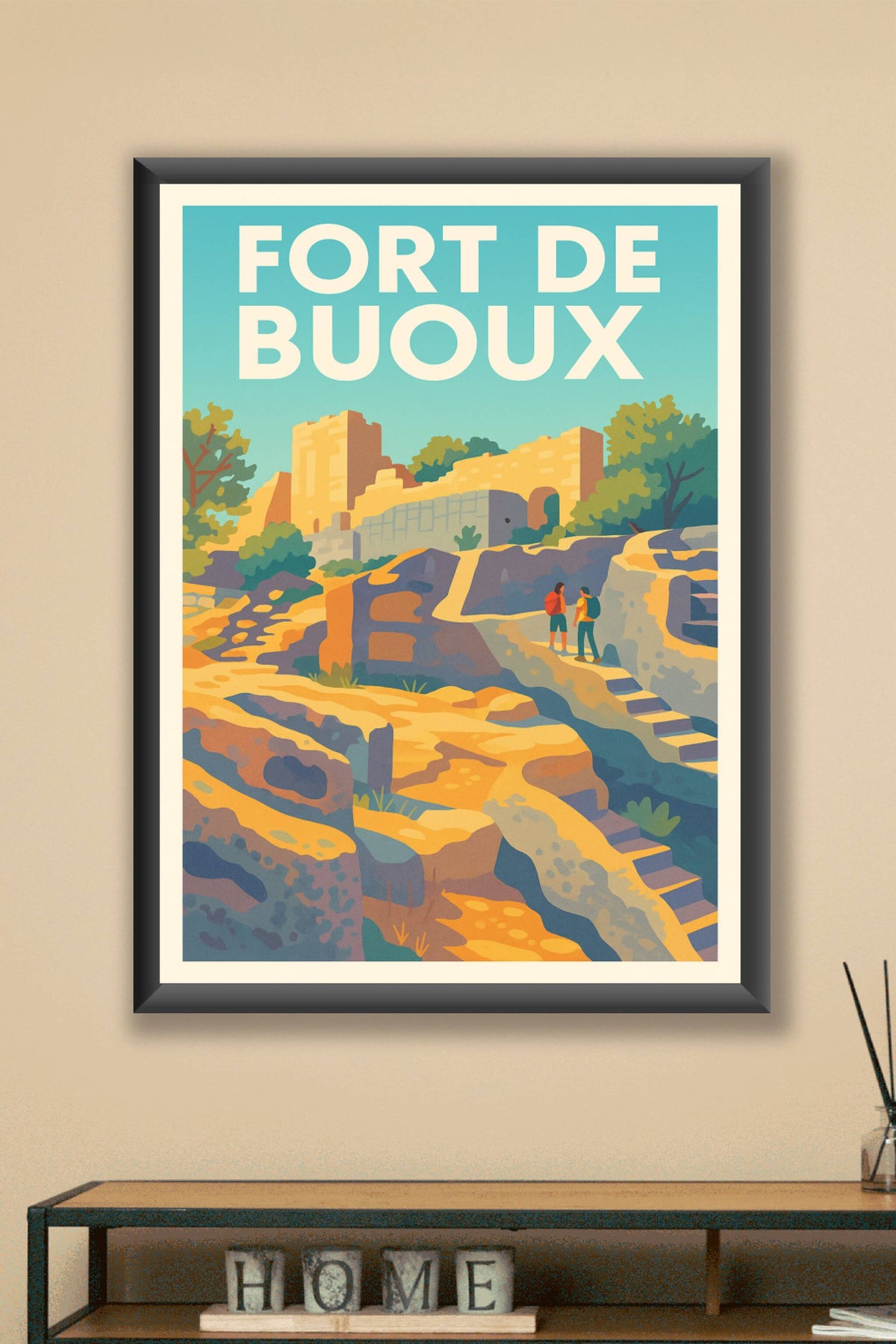 Affiche de Fort de Buoux - L'imposante citadelle du Luberon