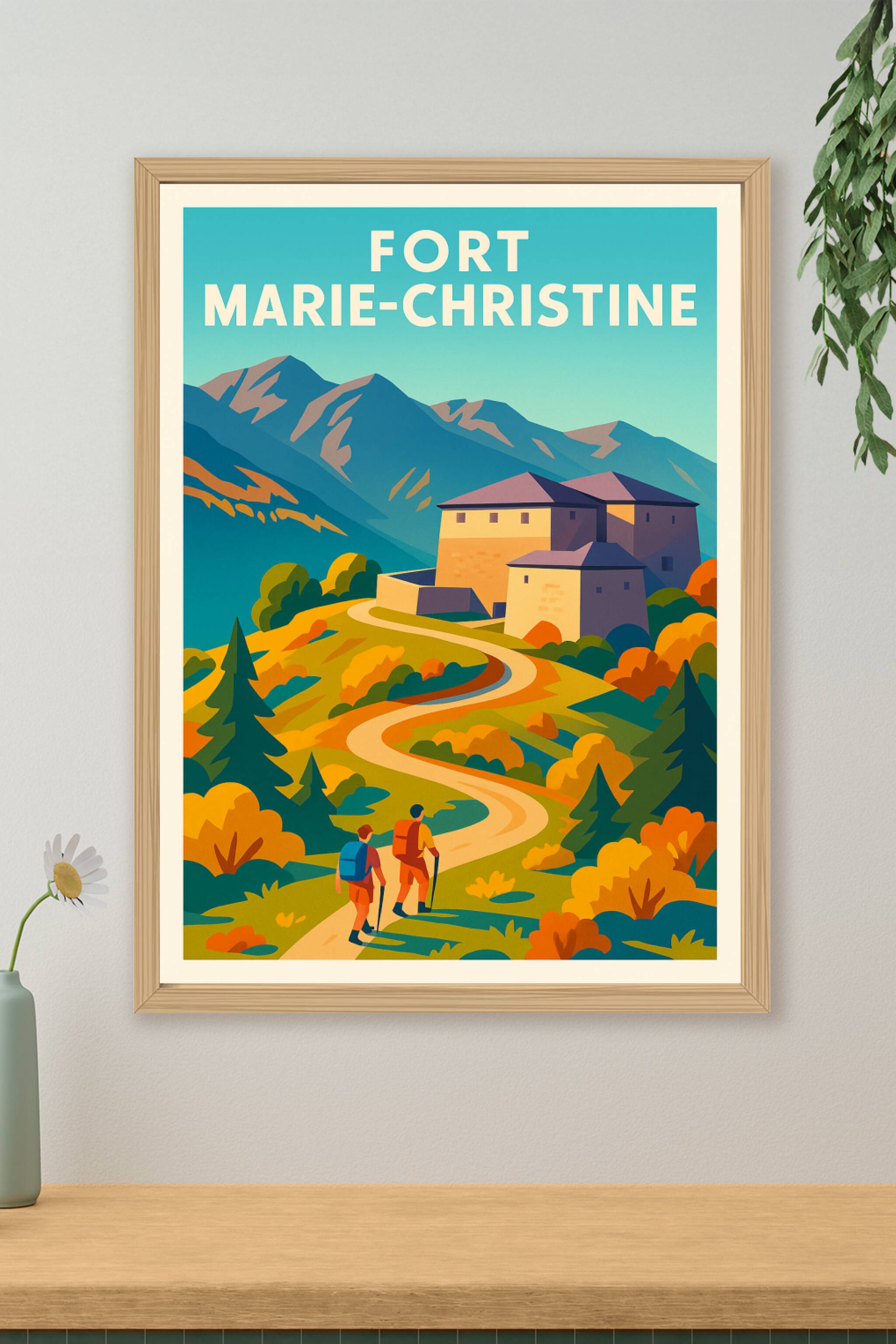 Affiche de Fort Marie-Christine - L'élégance des sommets savoyards