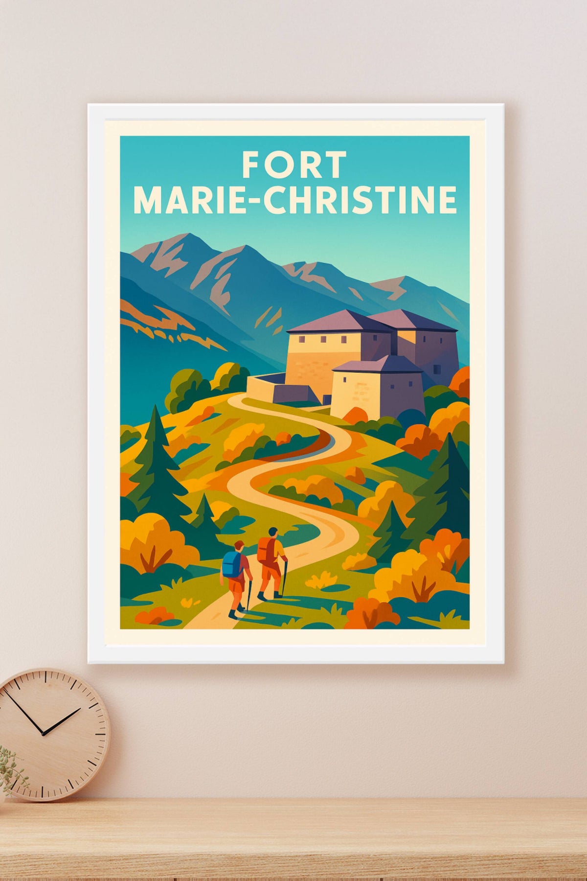 Affiche de Fort Marie-Christine - L'élégance des sommets savoyards