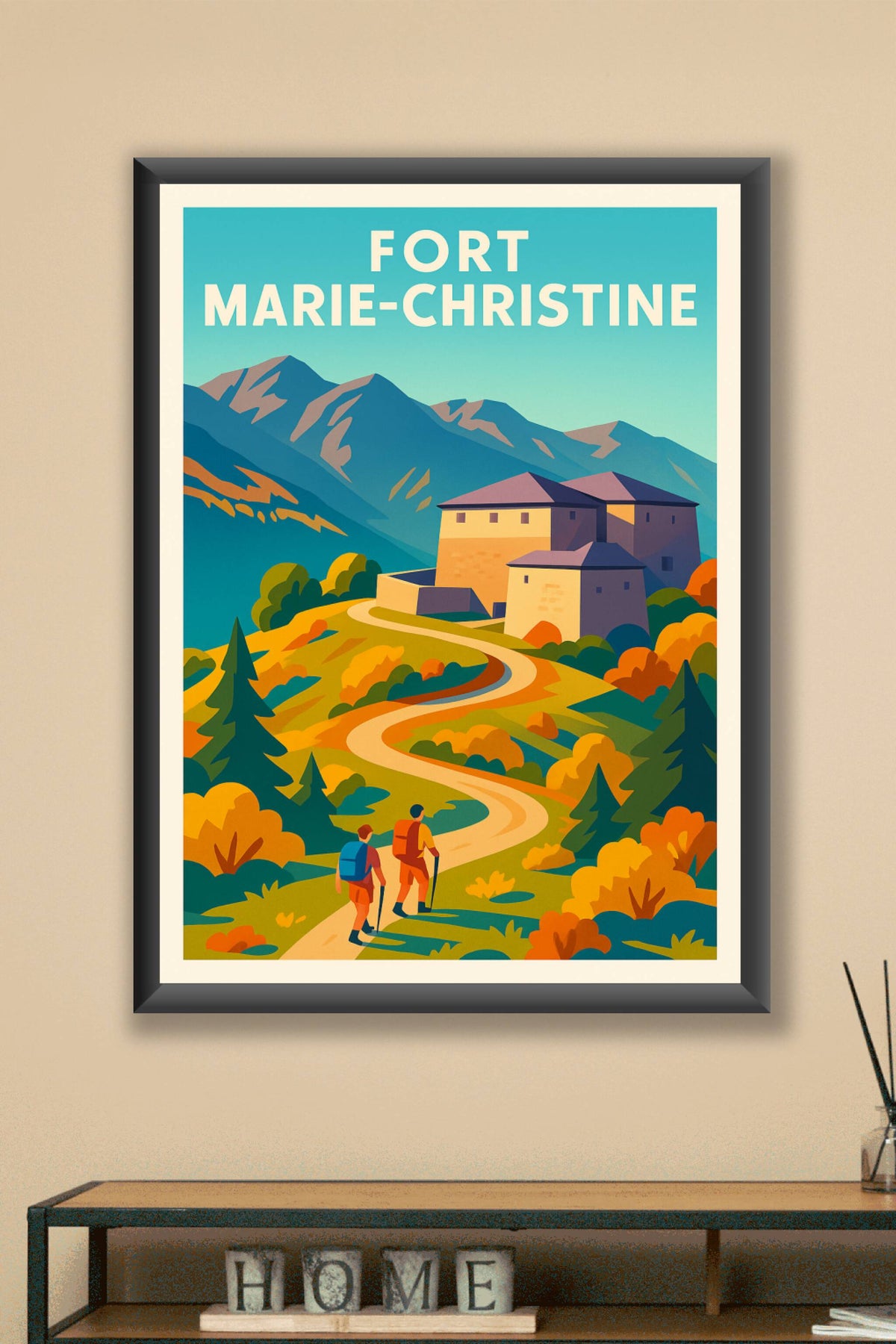 Affiche de Fort Marie-Christine - L'élégance des sommets savoyards