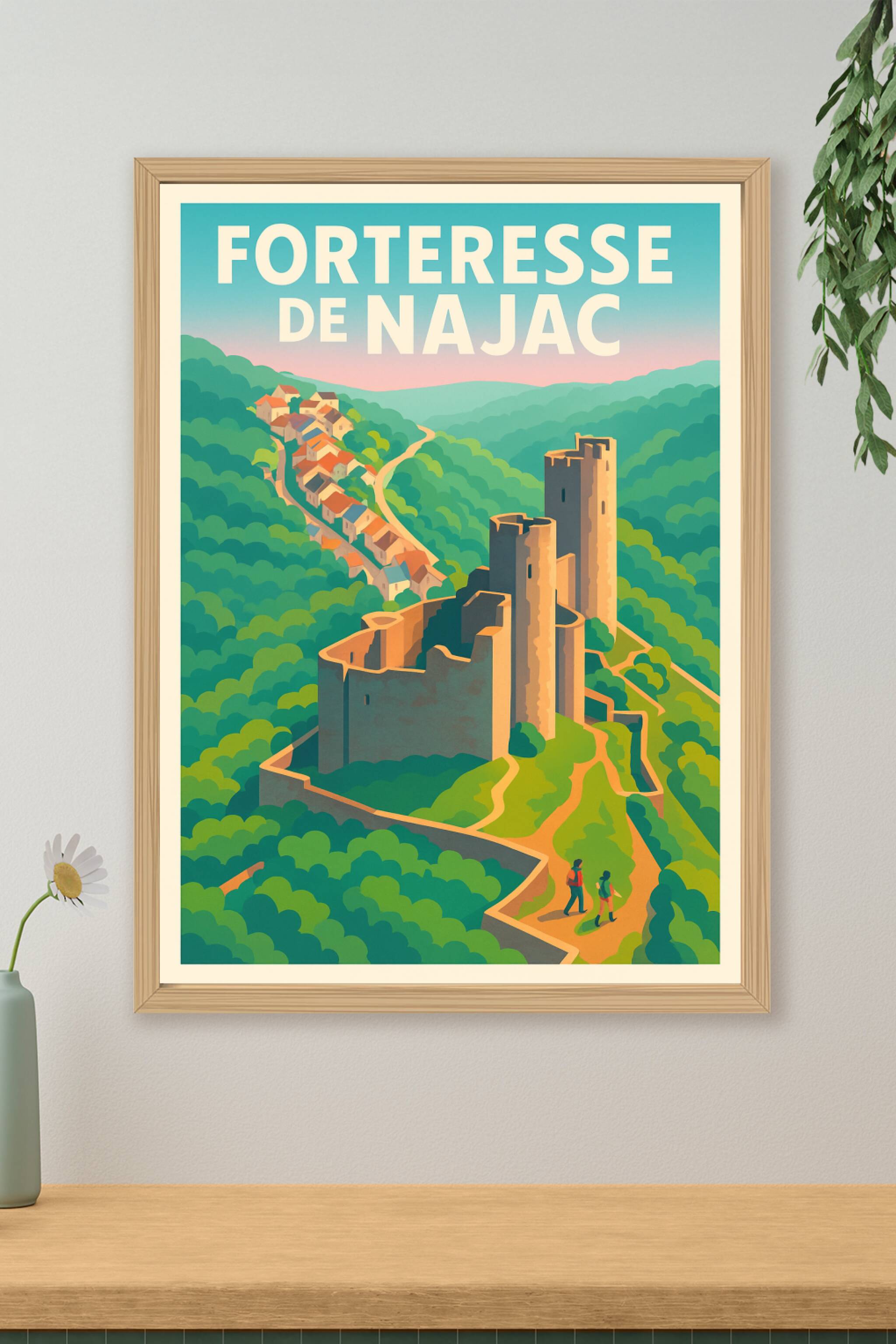 Affiche de Forteresse de Najac - L'éclat médiéval de l'Aveyron