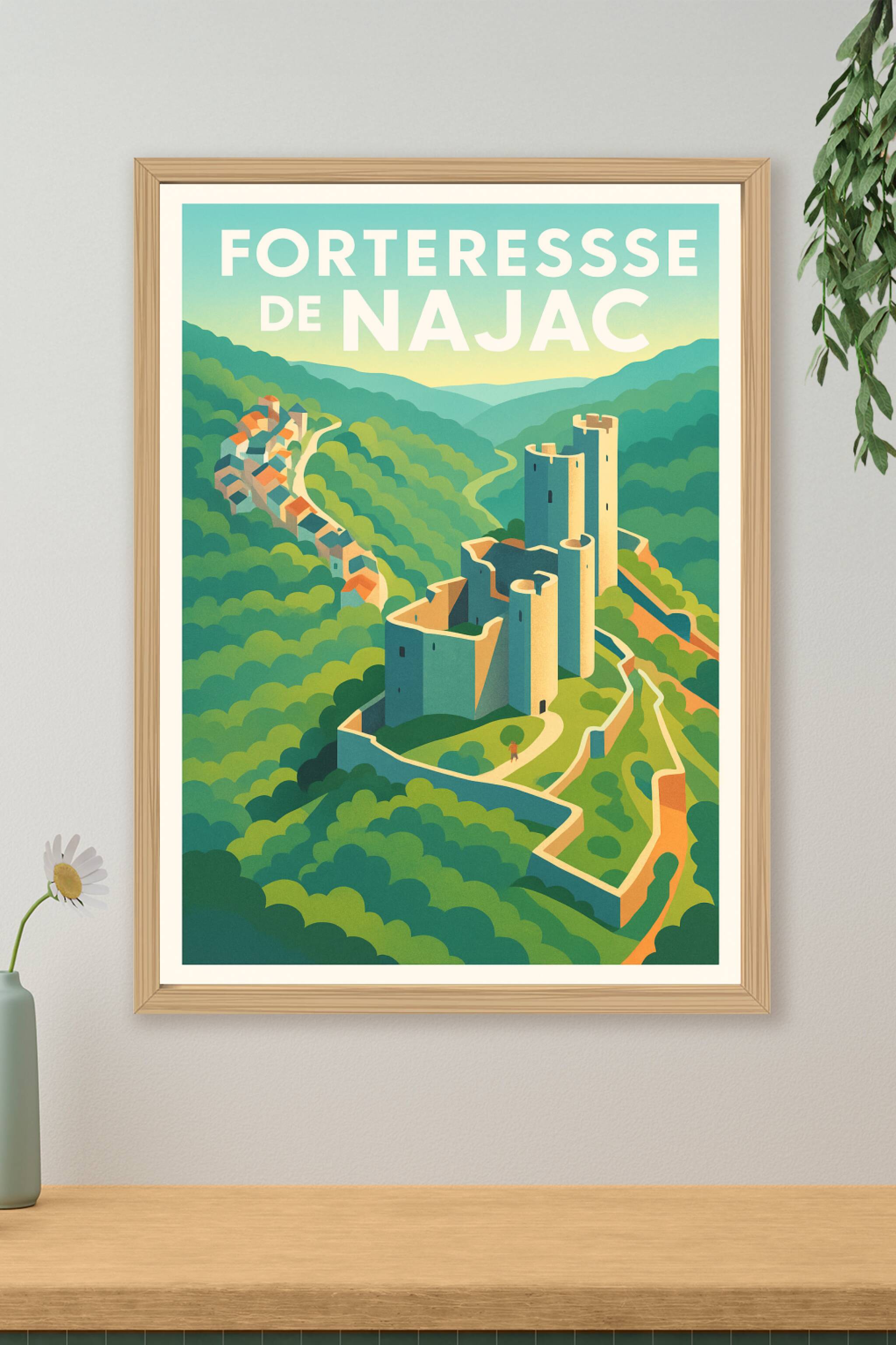 Affiche de Forteresse de Najac - L'éclat médiéval de l'Aveyron