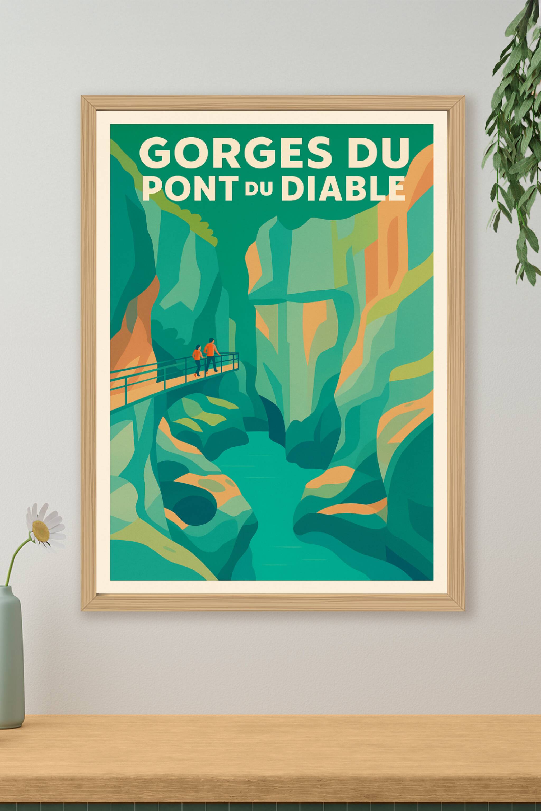 Affiche de Gorges du Pont du Diable - Une immersion vertigineuse au cœur de la Savoie
