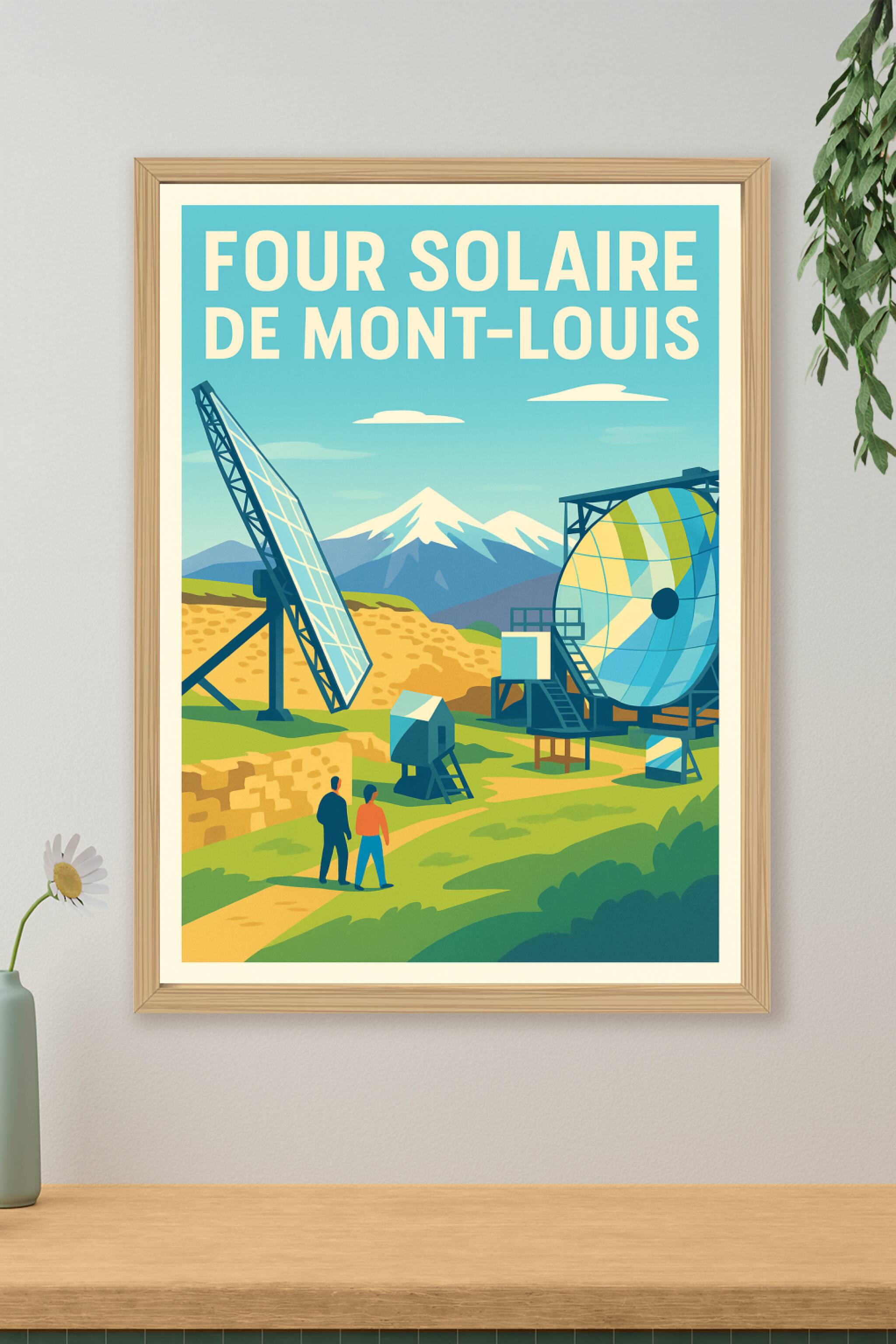Affiche de Four Solaire de Mont-Louis - L'énergie pure des Pyrénées