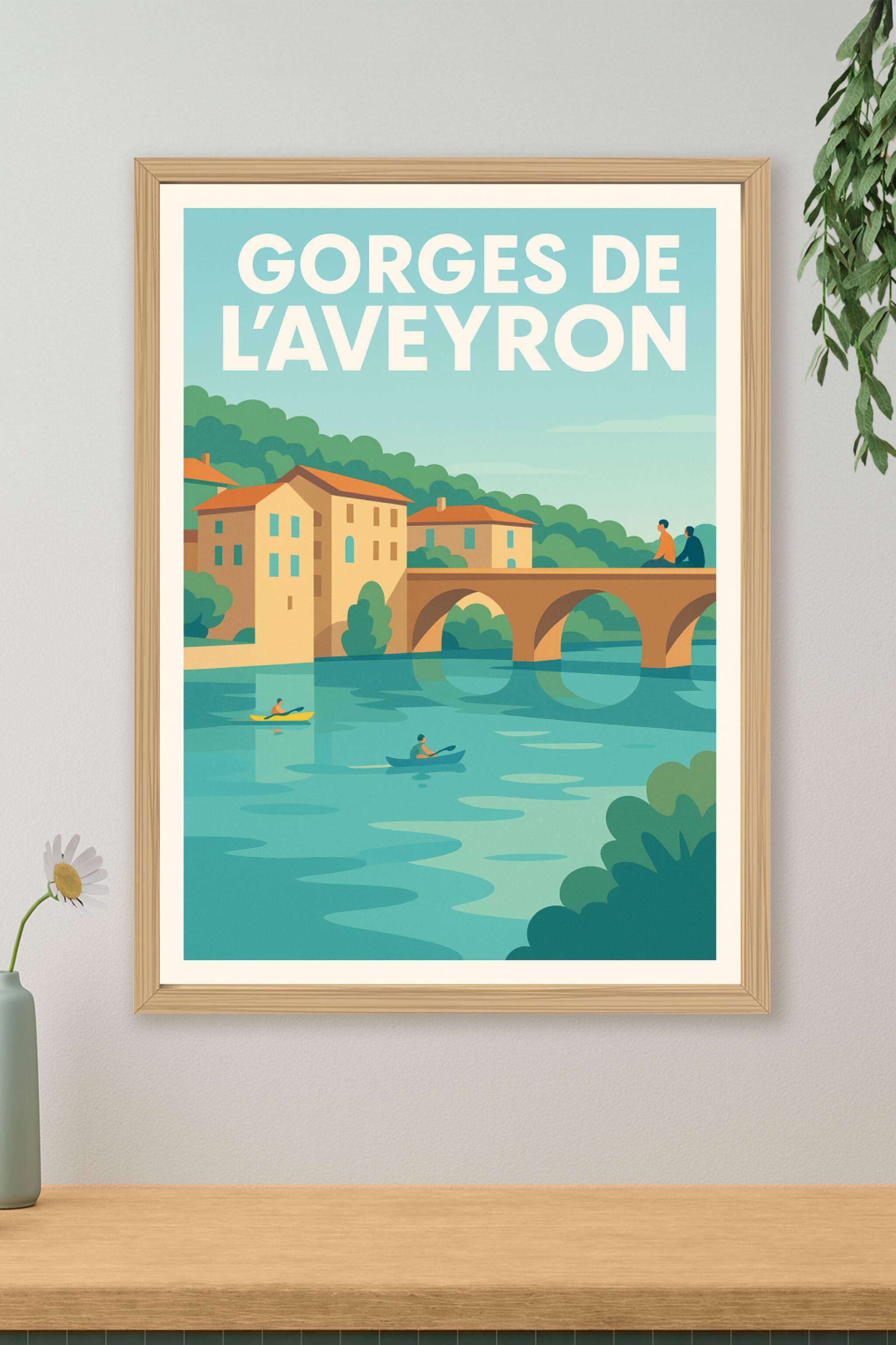 Affiche de Gorges de l'Aveyron - Évasion au fil de l'eau