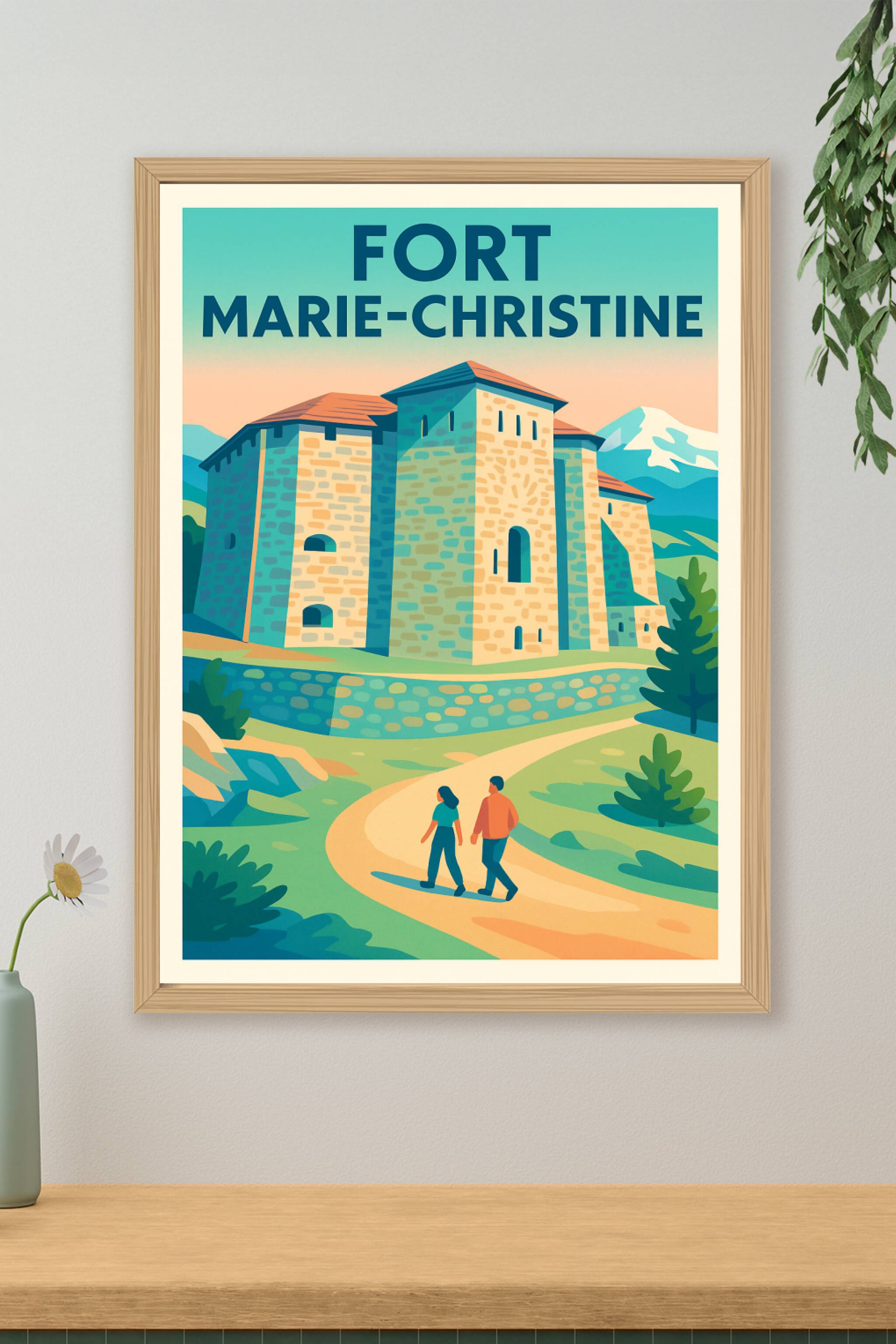 Affiche de Fort Marie-Christine - L'élégance historique au cœur des montagnes