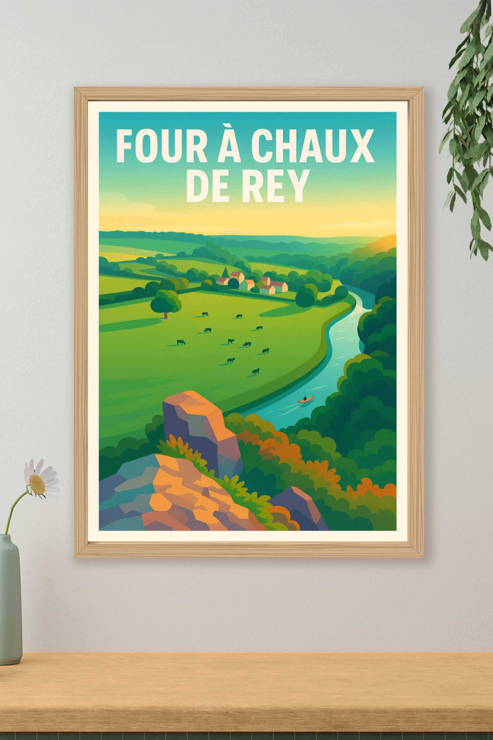 Affiche de Four à chaux de Rey - L'éclat bucolique de la vallée