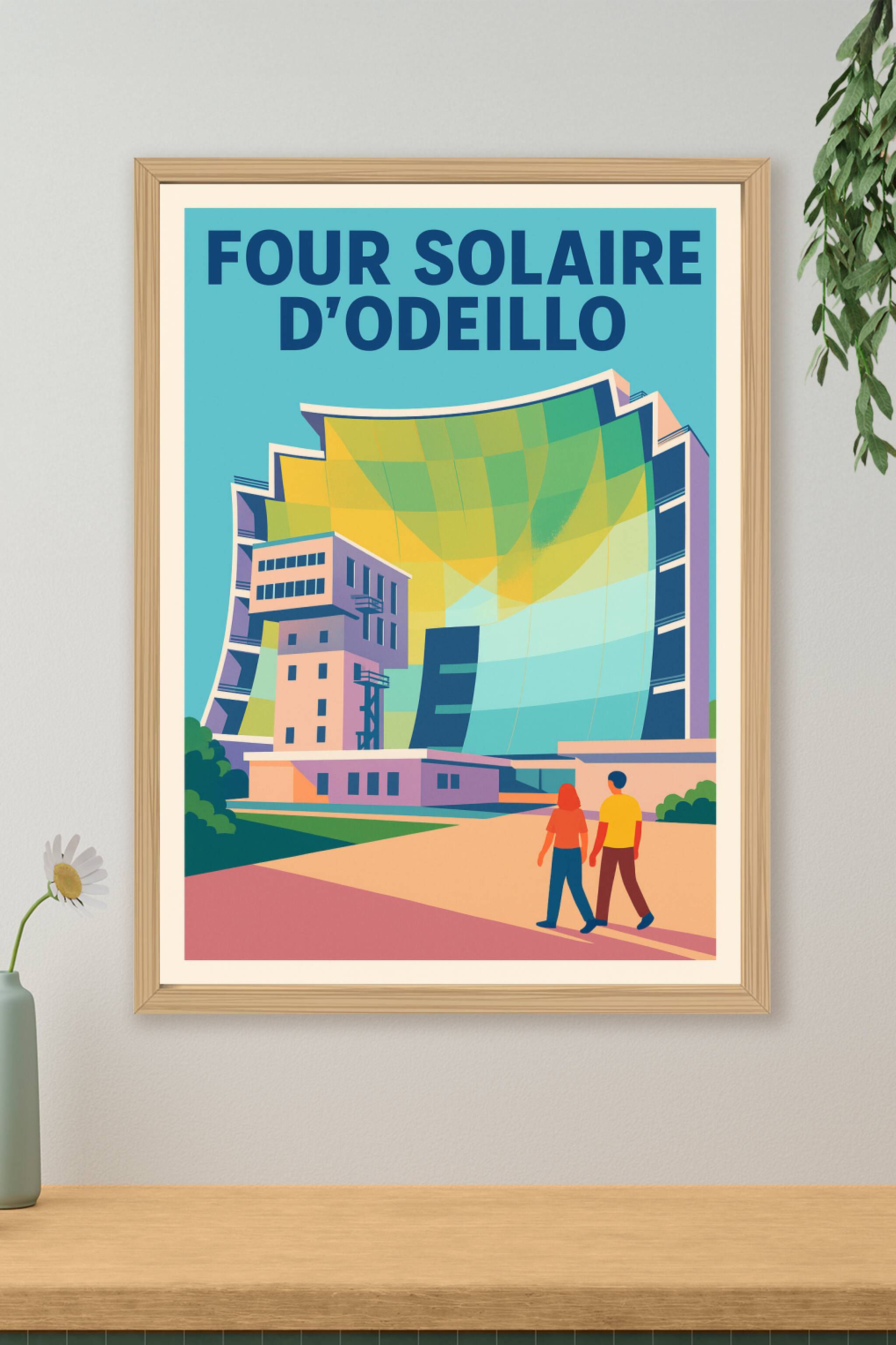 Affiche de Four Solaire d'Odeillo - La puissance du soleil au cœur des Pyrénées
