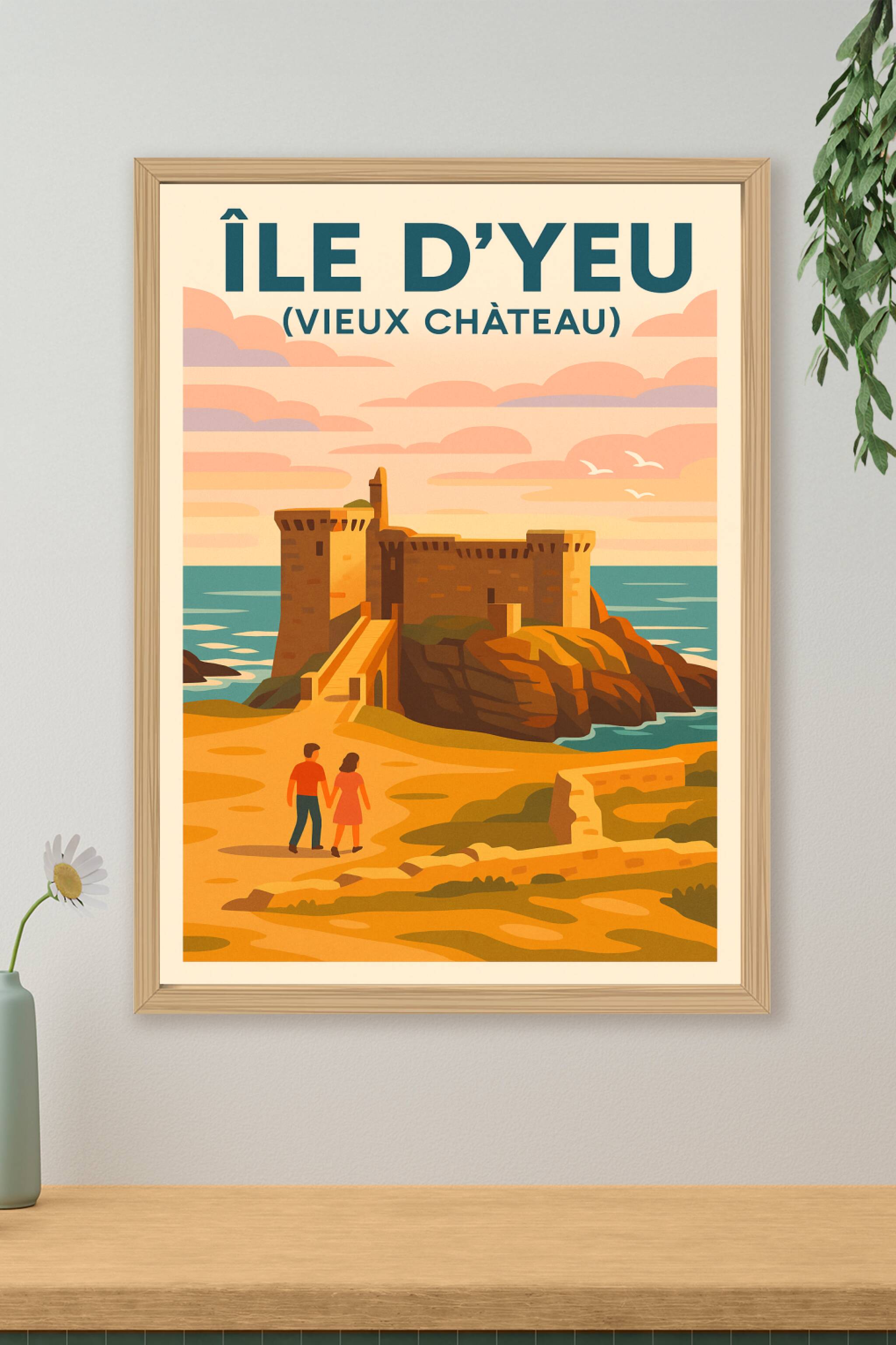 Affiche de Île d'Yeu - L'éclat majestueux du Vieux Château