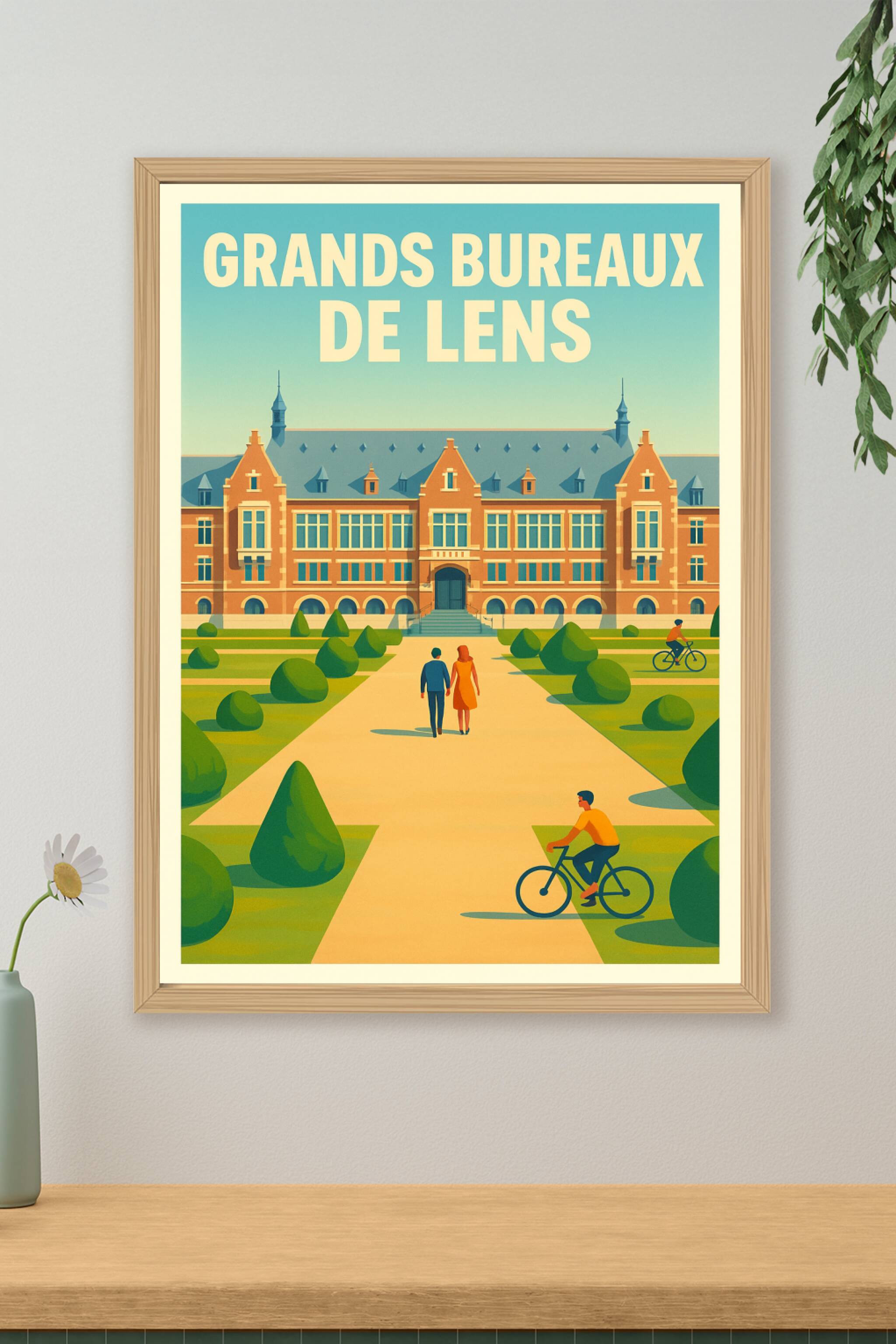 Affiche de Grands Bureaux de Lens - L'élégance du patrimoine minier