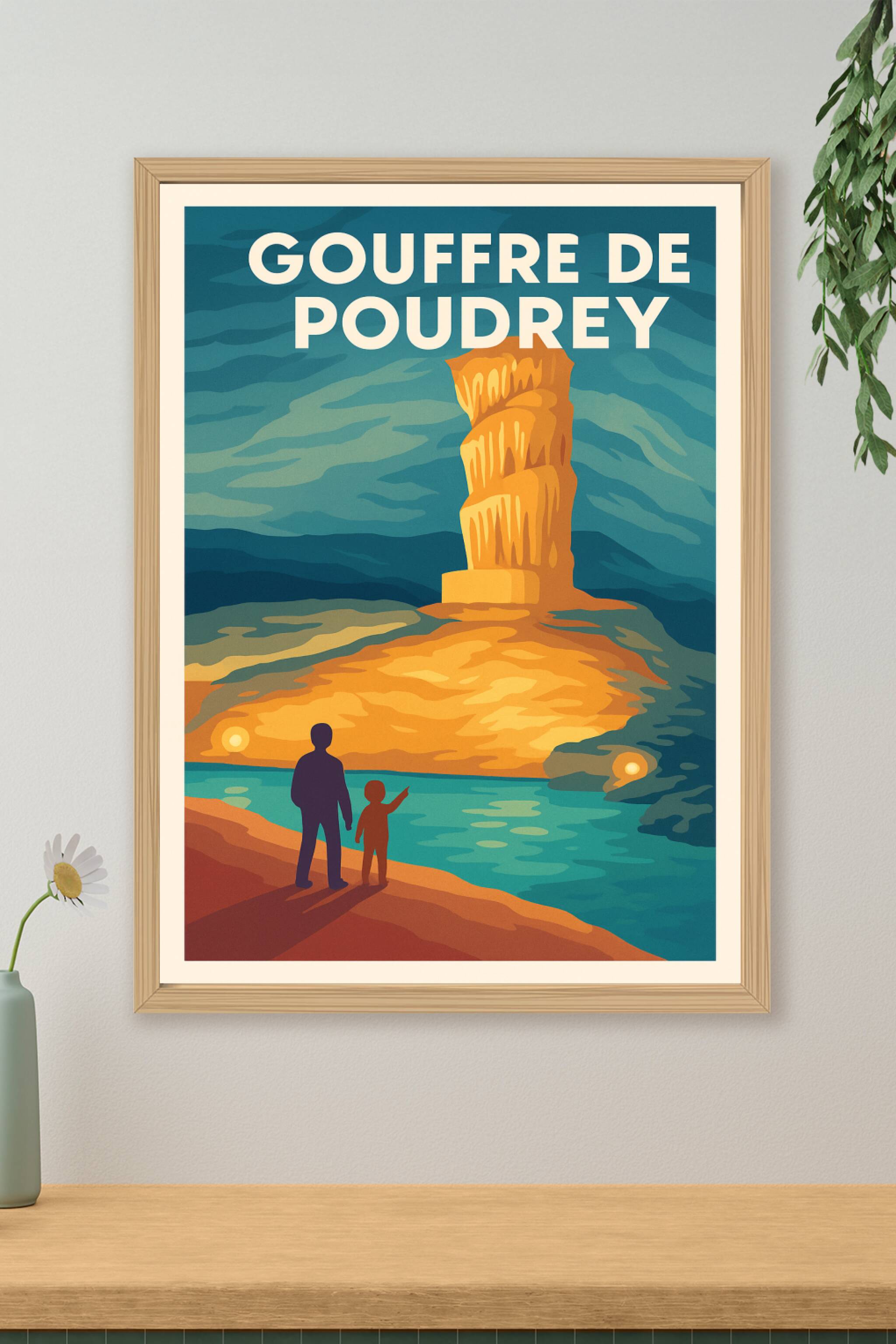 Affiche de Gouffre de Poudrey - Explorez les profondeurs du Jura