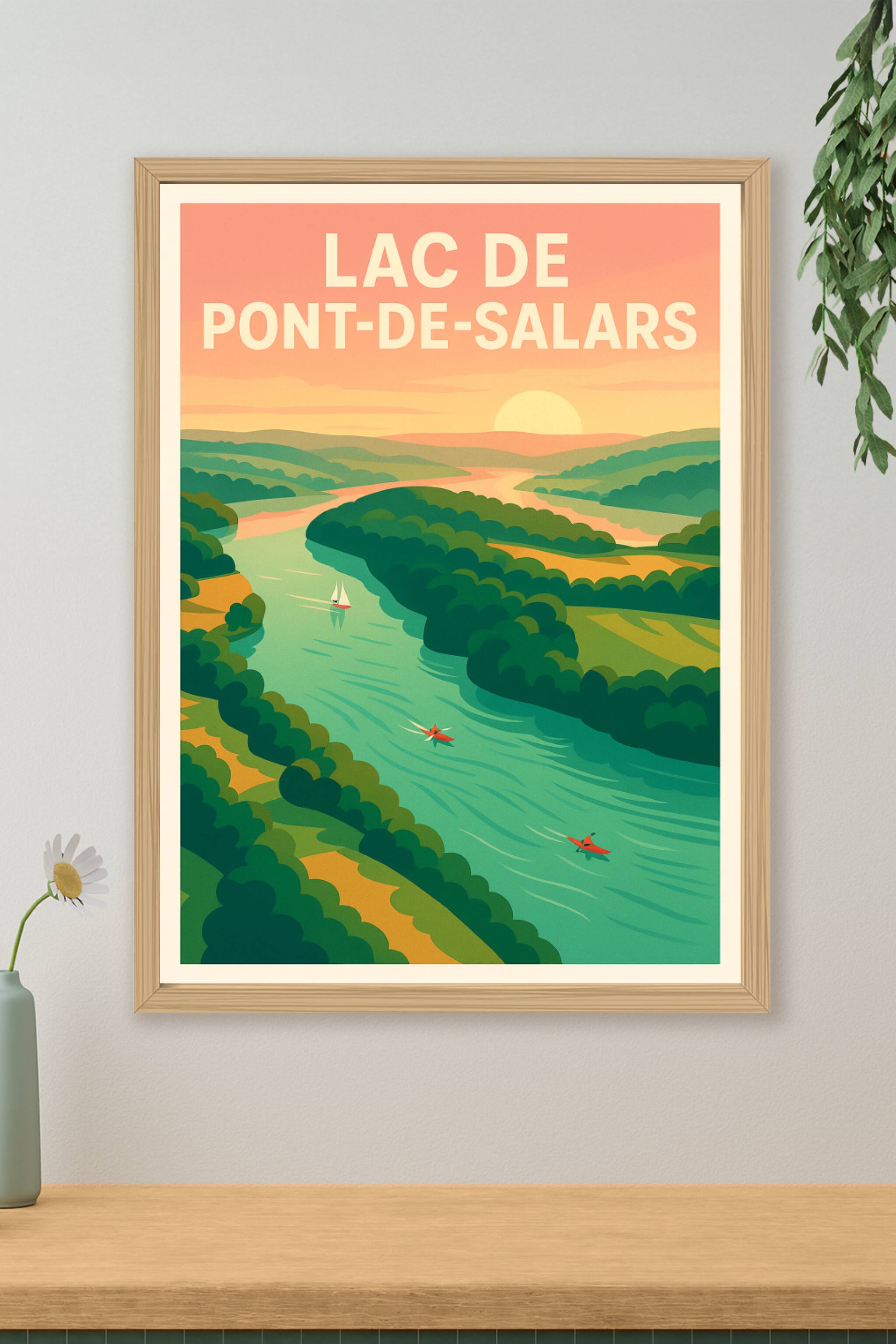 Affiche de Lac de Pont-de-Salars - Évasion Nature en Aveyron