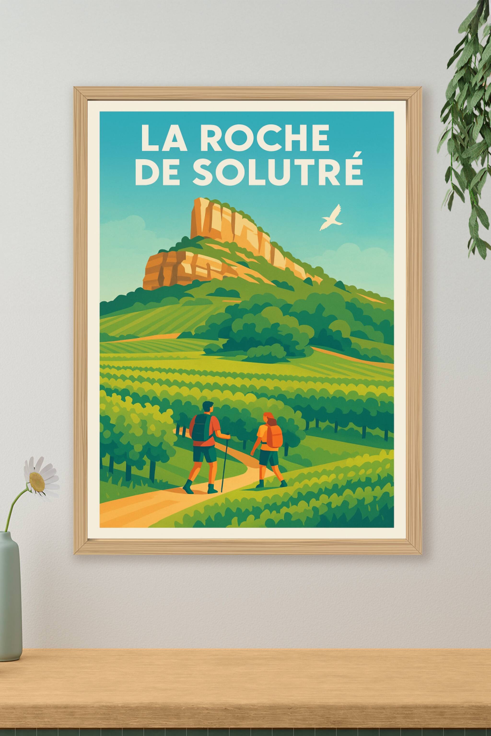 Affiche de La Roche de Solutré - L'élégance sauvage du Mâconnais