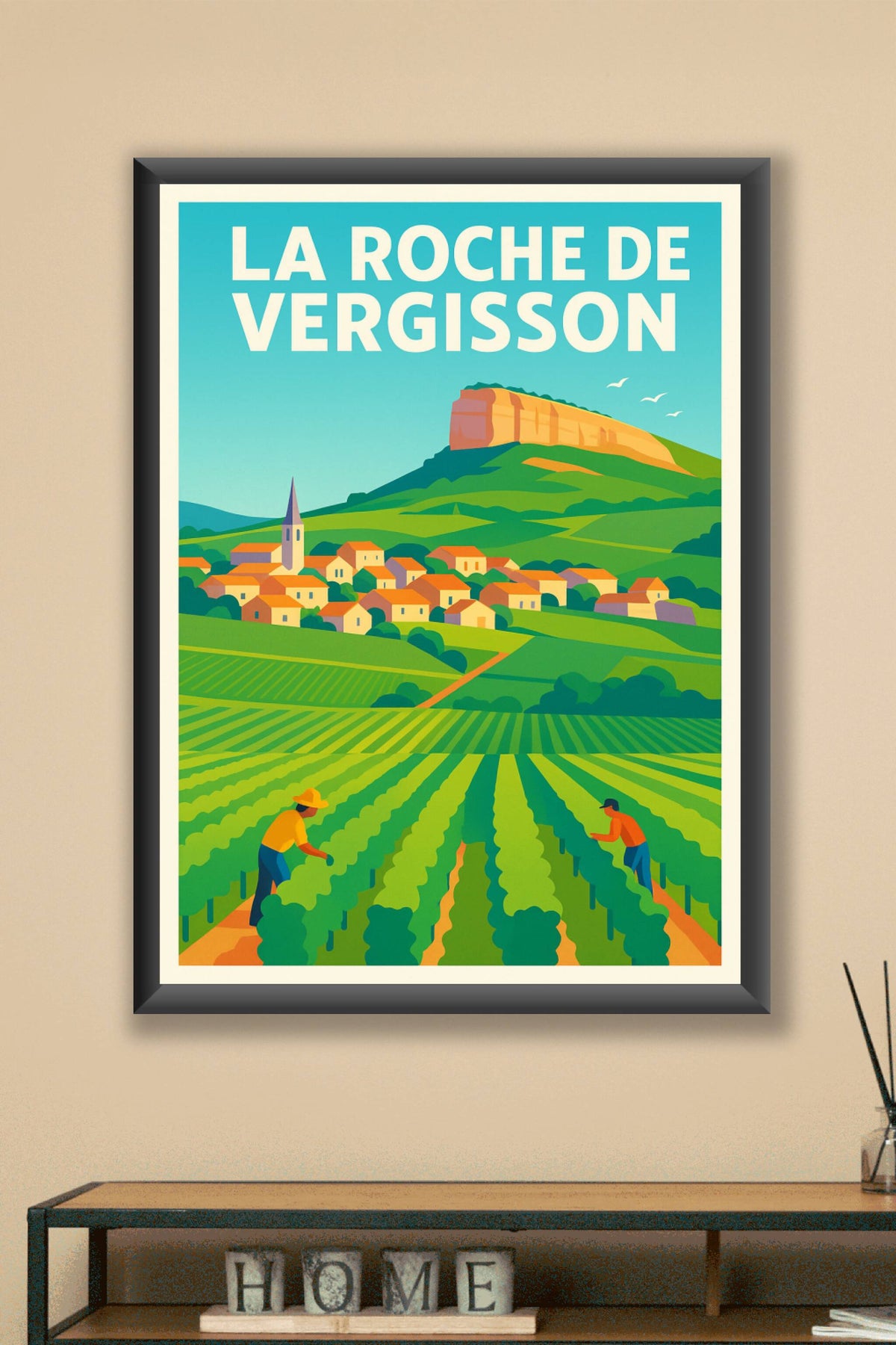 Affiche de La Roche de Vergisson - L'éclat du vignoble bourguignon