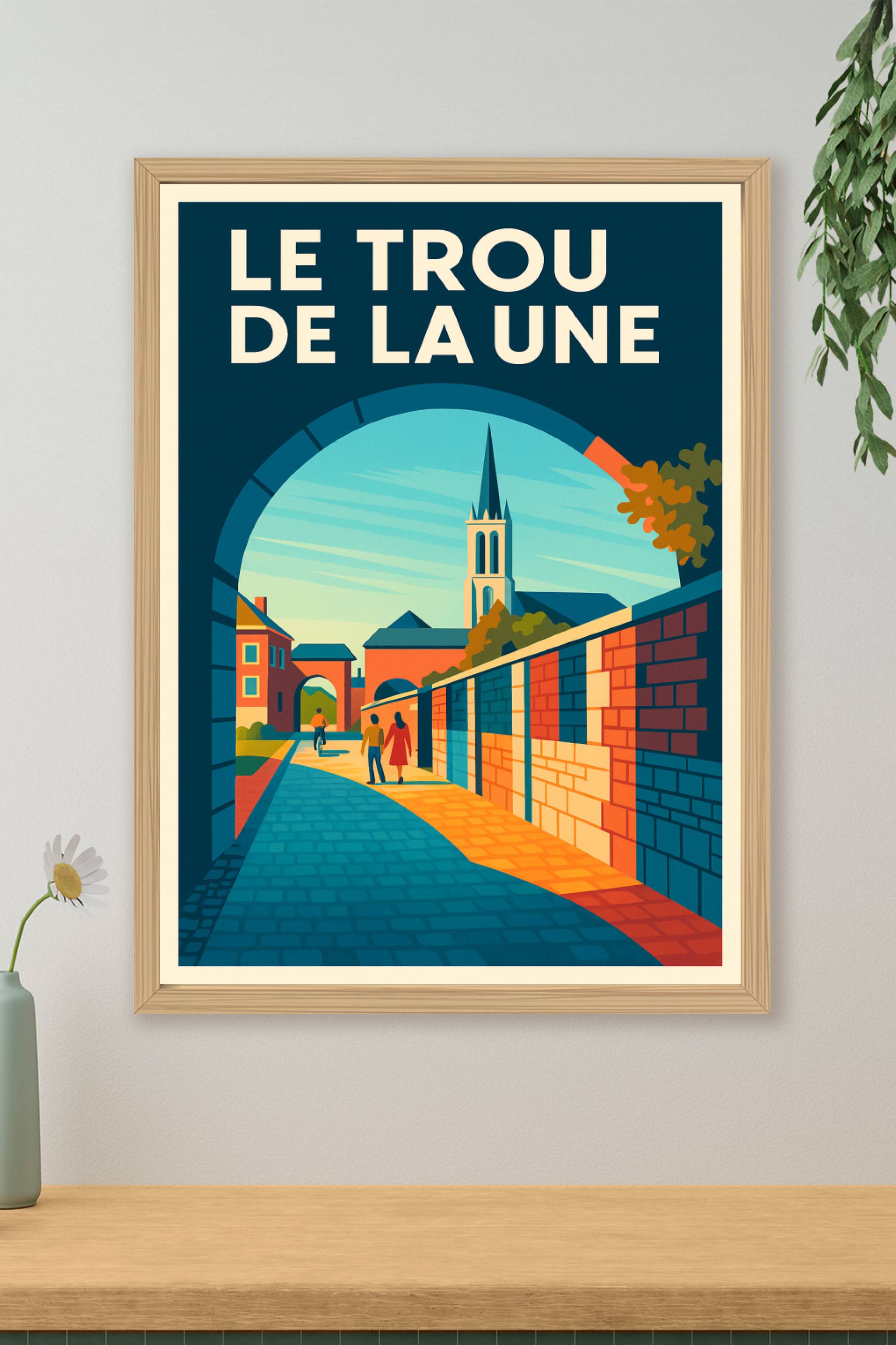 Affiche de Le Trou de la Lune - L'élégance vintage d'une escapade intemporelle