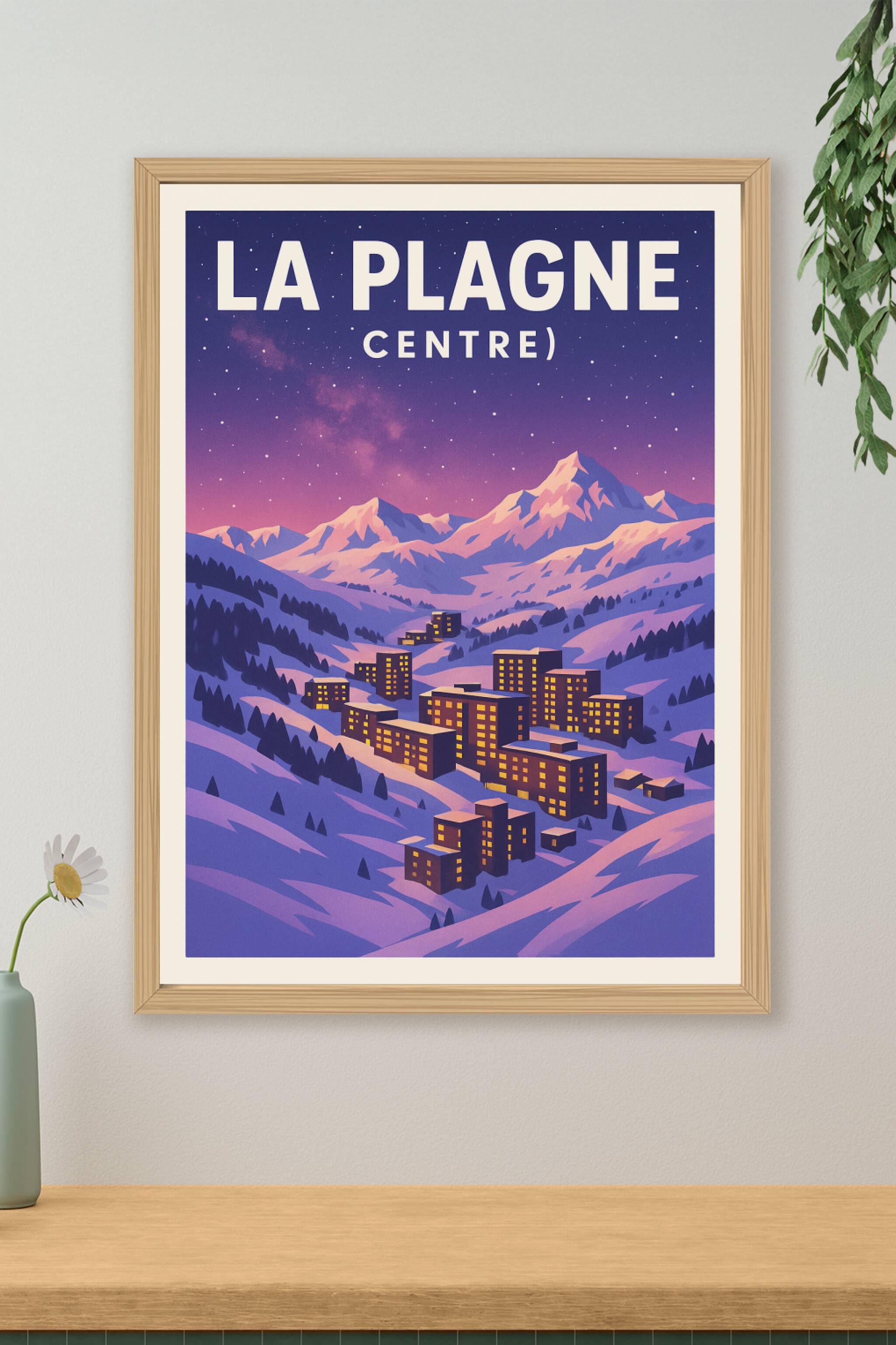 Affiche de La Plagne Centre - La magie des sommets sous les étoiles